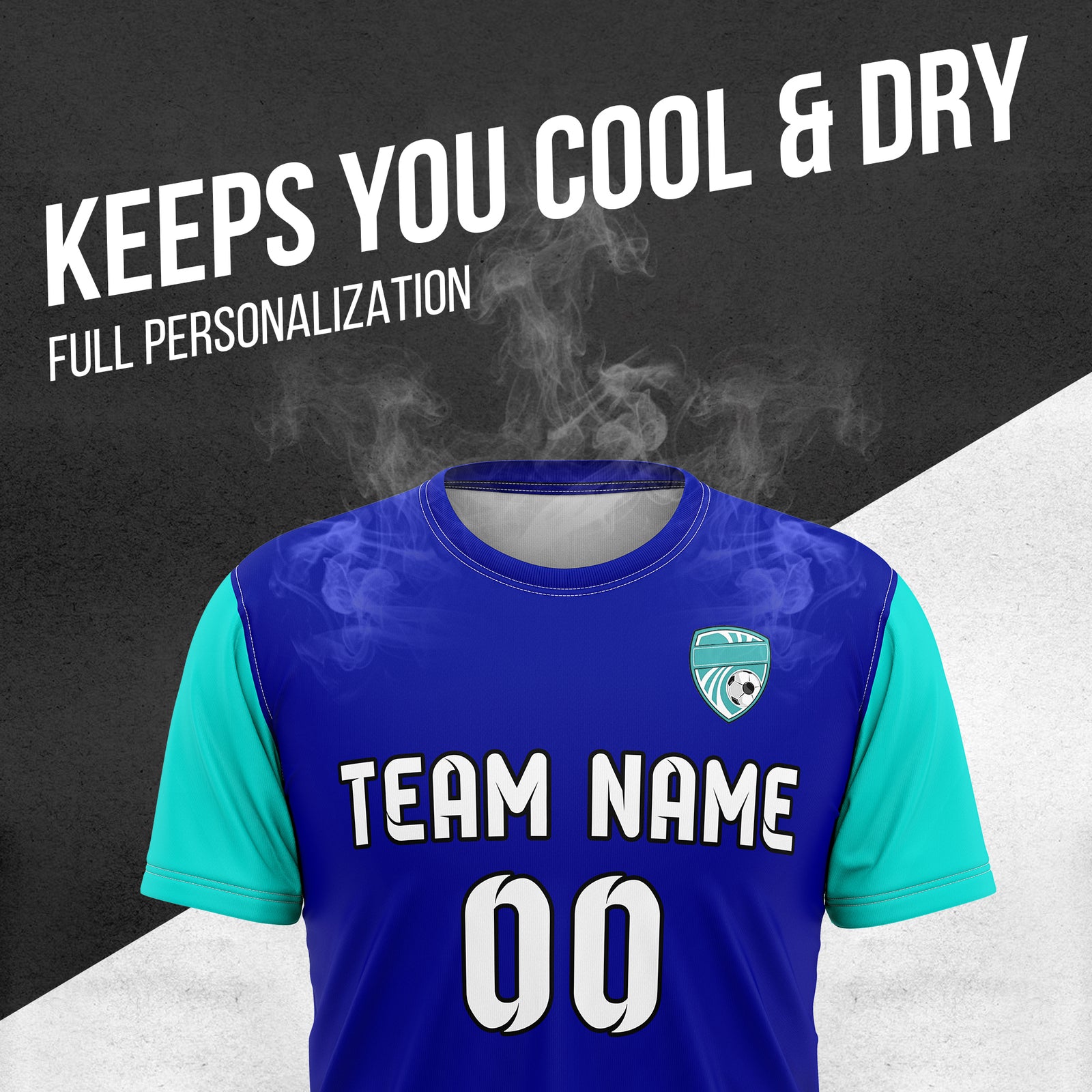 Custom BaseLine Stripe Navy Soccer sport Tops Jersey