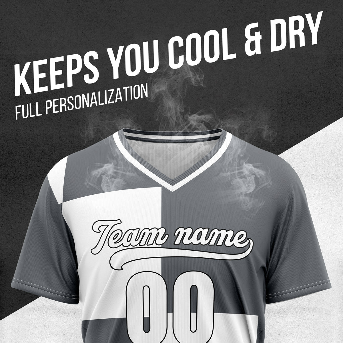Custom Apex Colorblock Dark Grey Baseball Sports Jersey Personalized Uniform with Name & Number