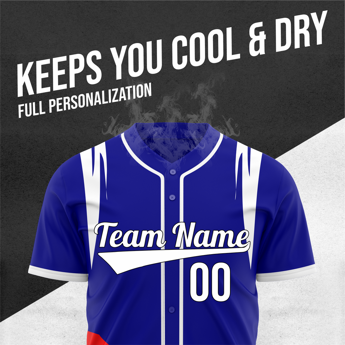 Custom Curve Edge Baseball Navy Sports Jersey Personalized Uniform with Name & Number