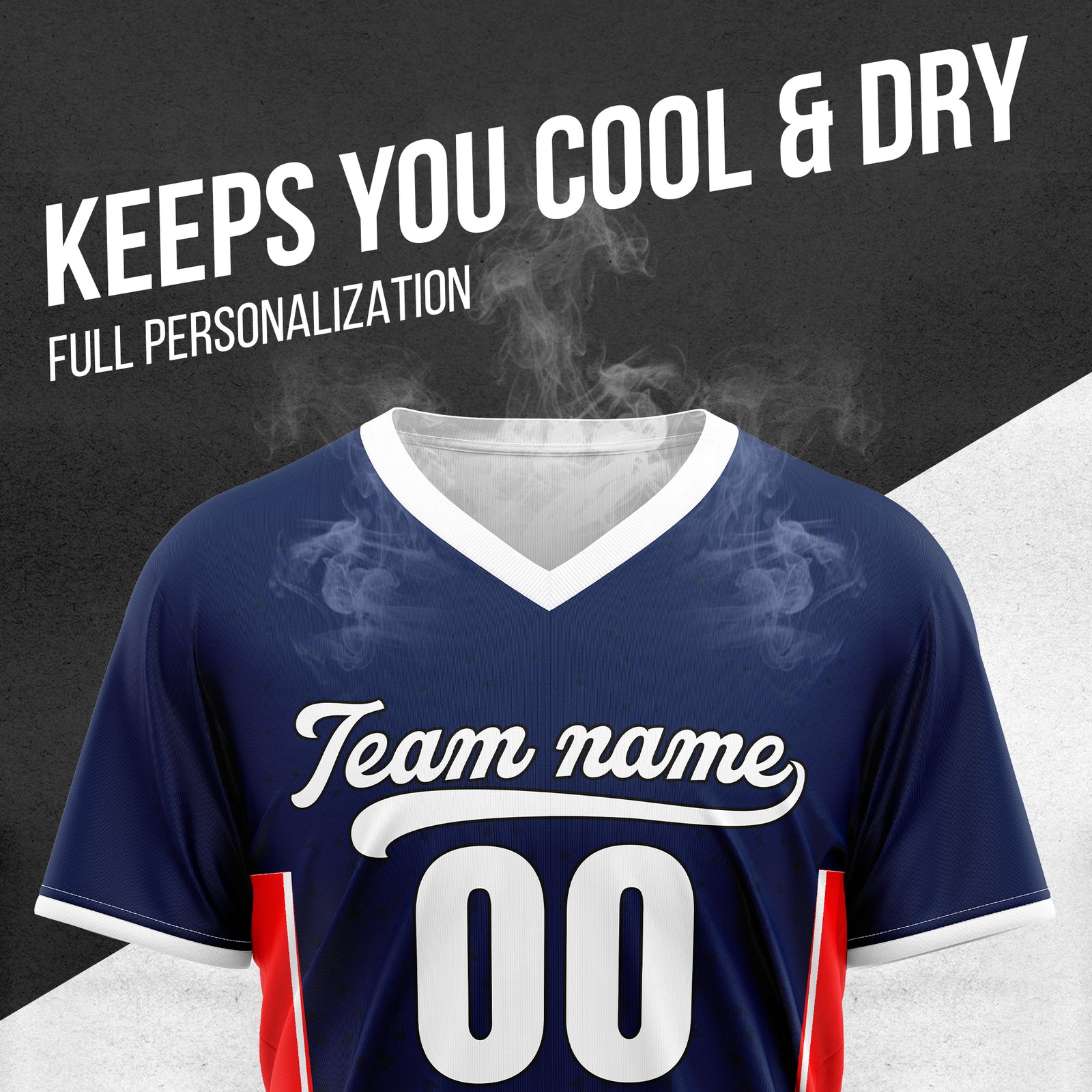 Custom HexaFade Navy Pullover Baseball Sports Jersey Personalized Uniform with Name & Number