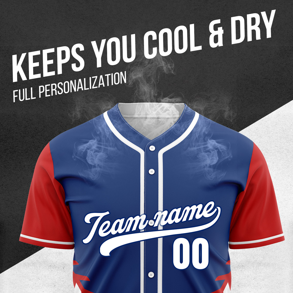 Custom Stitchline Baseball Blue Sports Jersey Personalized Uniform with Name & Number