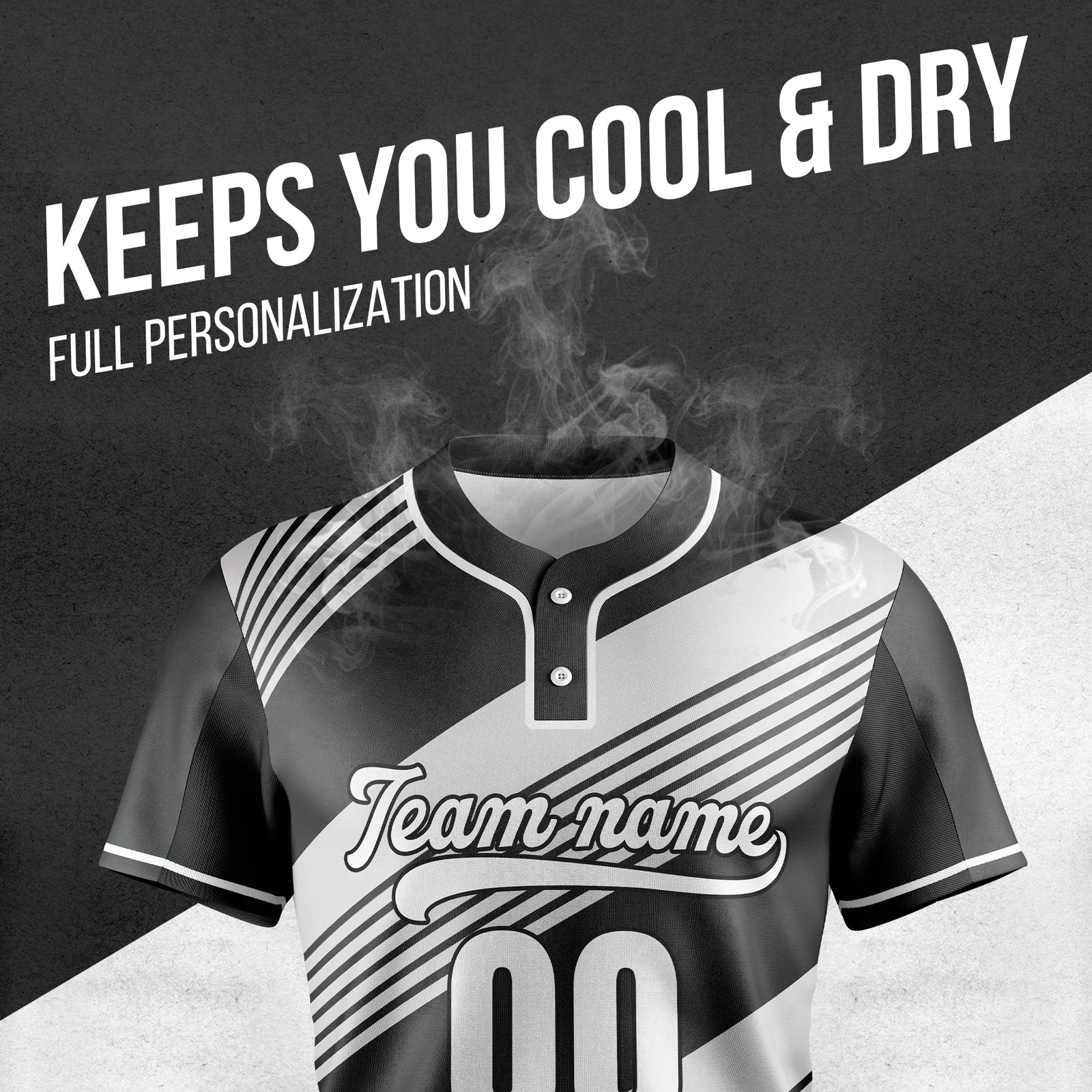 Custom Crossfire Dark Grey Baseball Sports Jersey Personalized Uniform with Name & Number