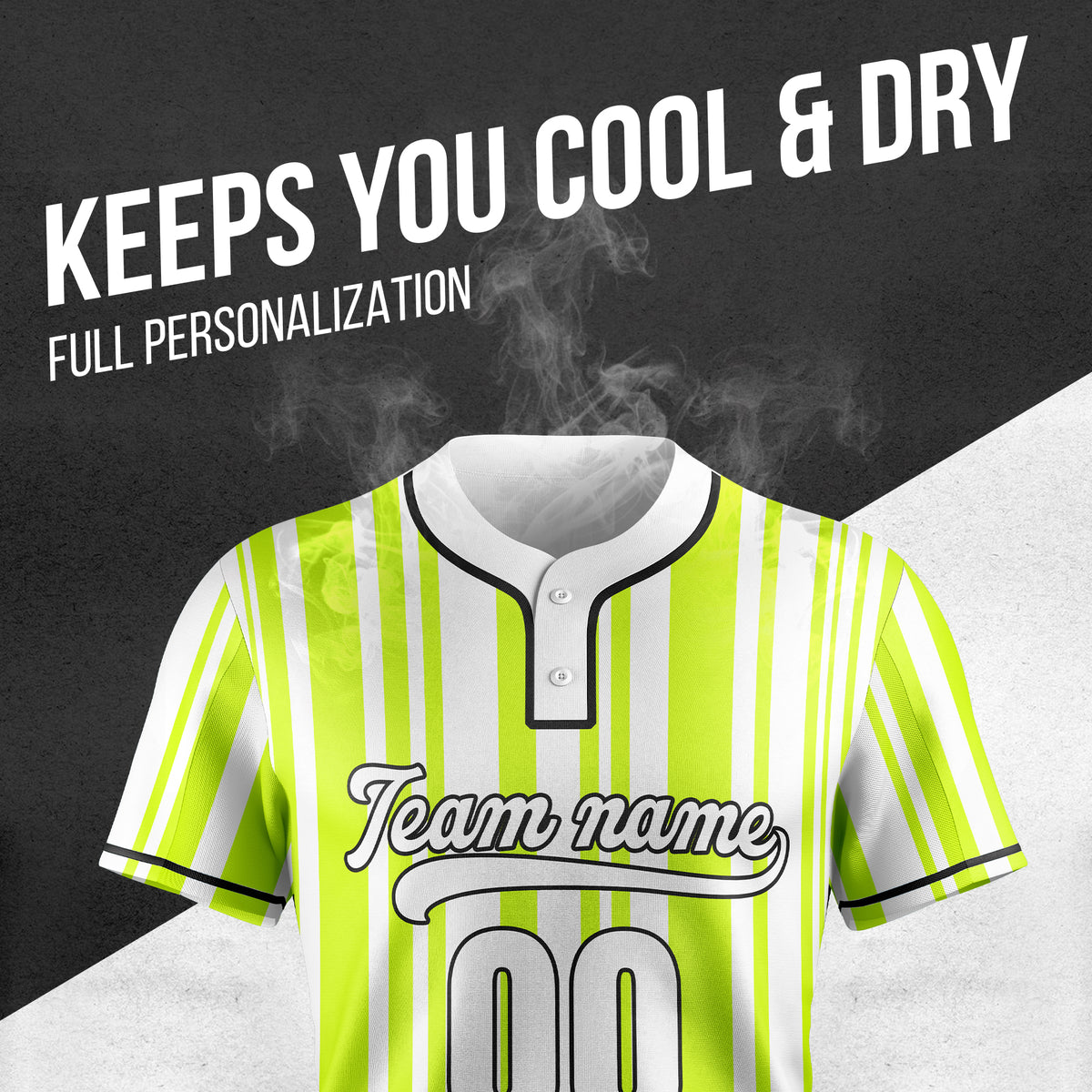 Custom Stripe Fusion White Baseball Sports Jersey Personalized Uniform with Name & Number