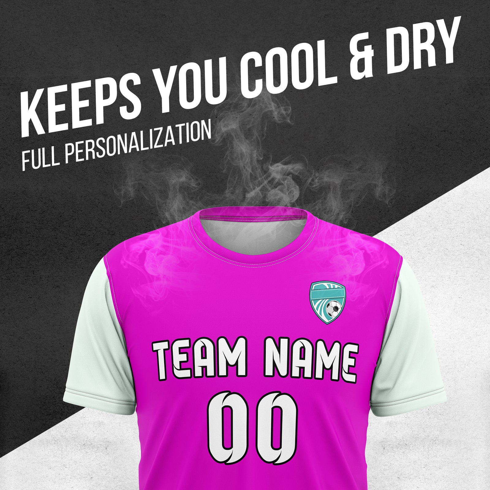 Custom BaseLine Stripe Purple Soccer sport Tops Jersey