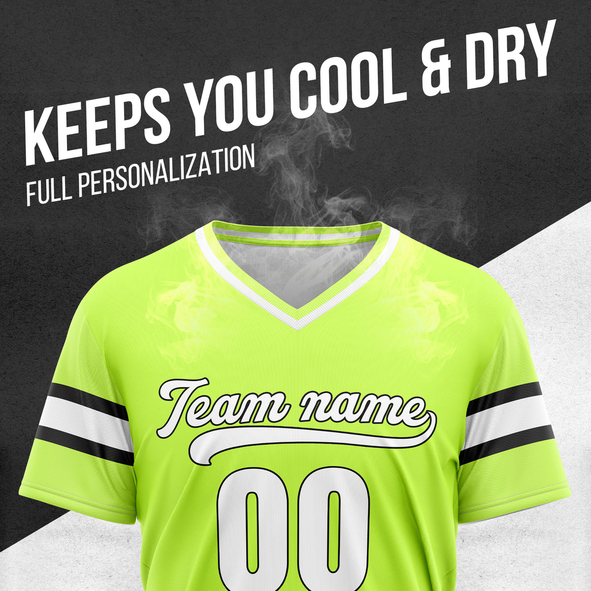 Custom StormLine Neon Green Pullover Baseball Sports Jersey Personalized Uniform with Name & Number