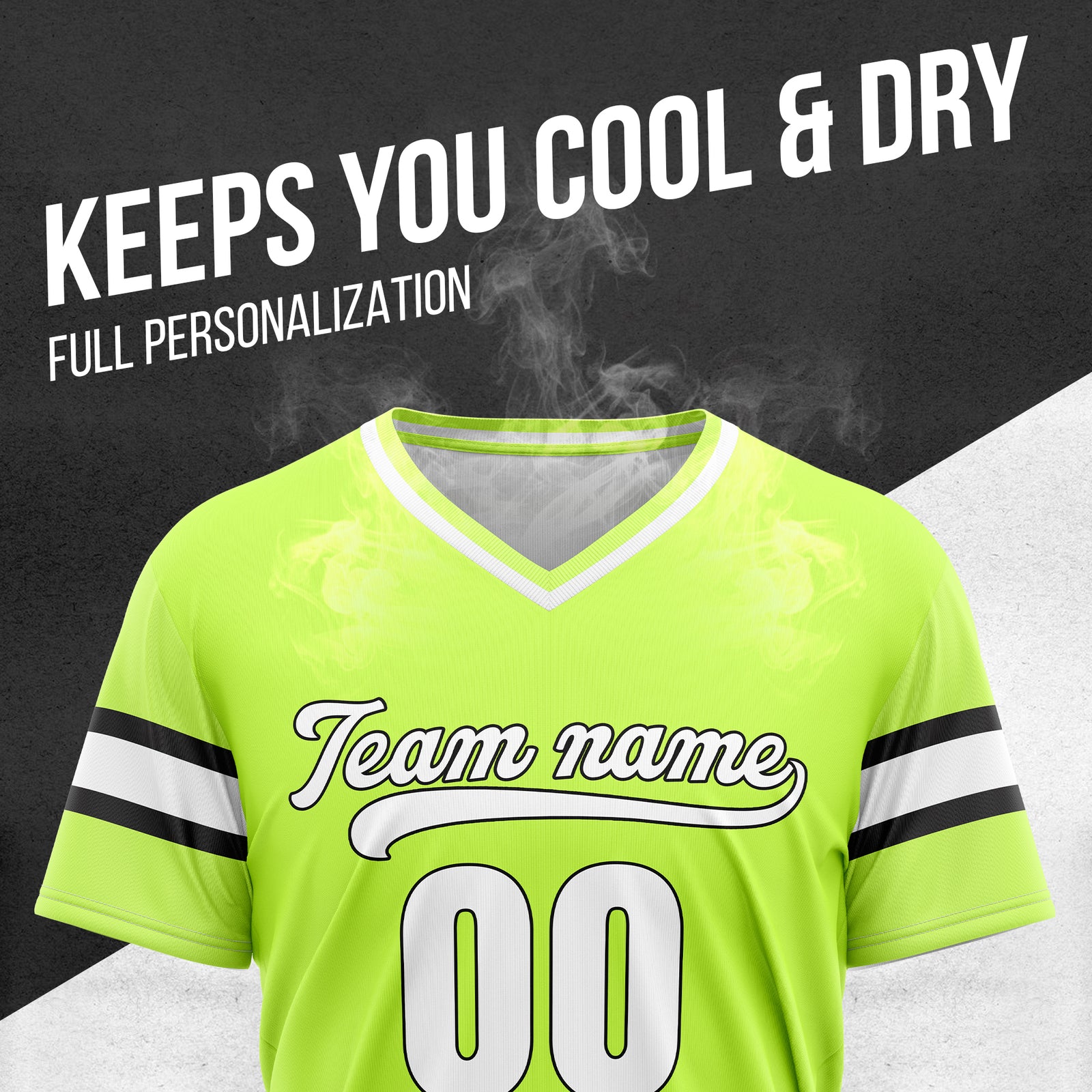 Custom StormLine Neon Green Pullover Baseball Sports Jersey Personalized Uniform with Name & Number