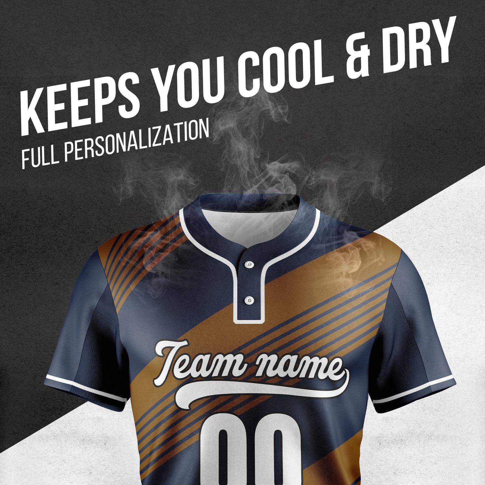 Custom Crossfire Navy  Baseball Sports Jersey Personalized Uniform with Name & Number
