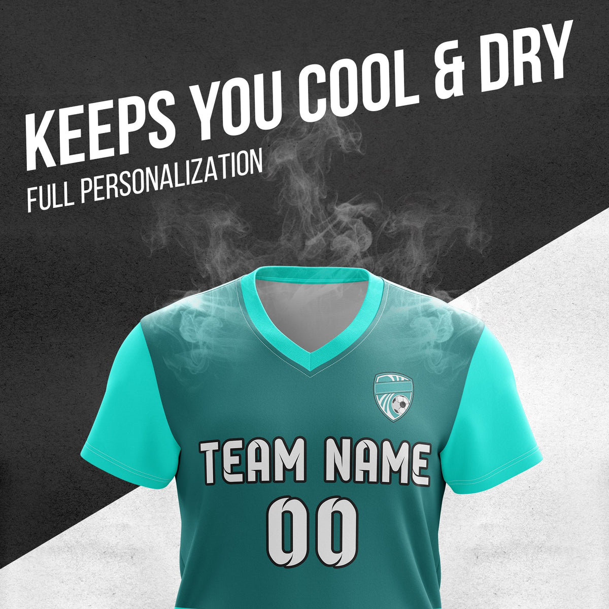 Custom Soccer BaseLine V-Neck Stripe D5 Sport Tops Jersey