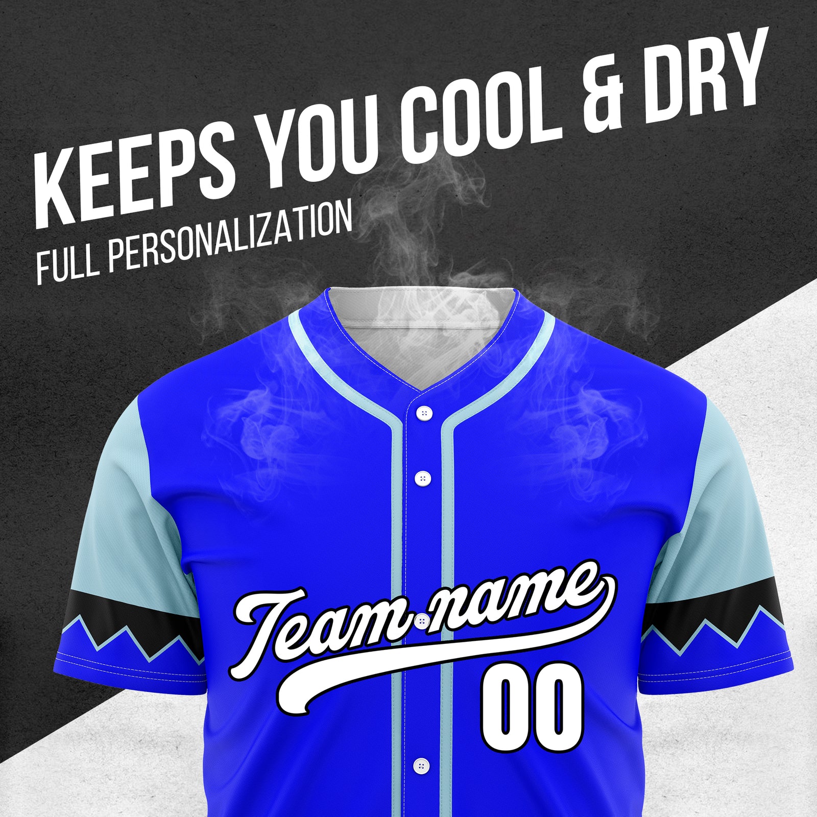 Custom Legacy Classic Baseball Blue Sports Jersey Personalized Uniform with Name & Number