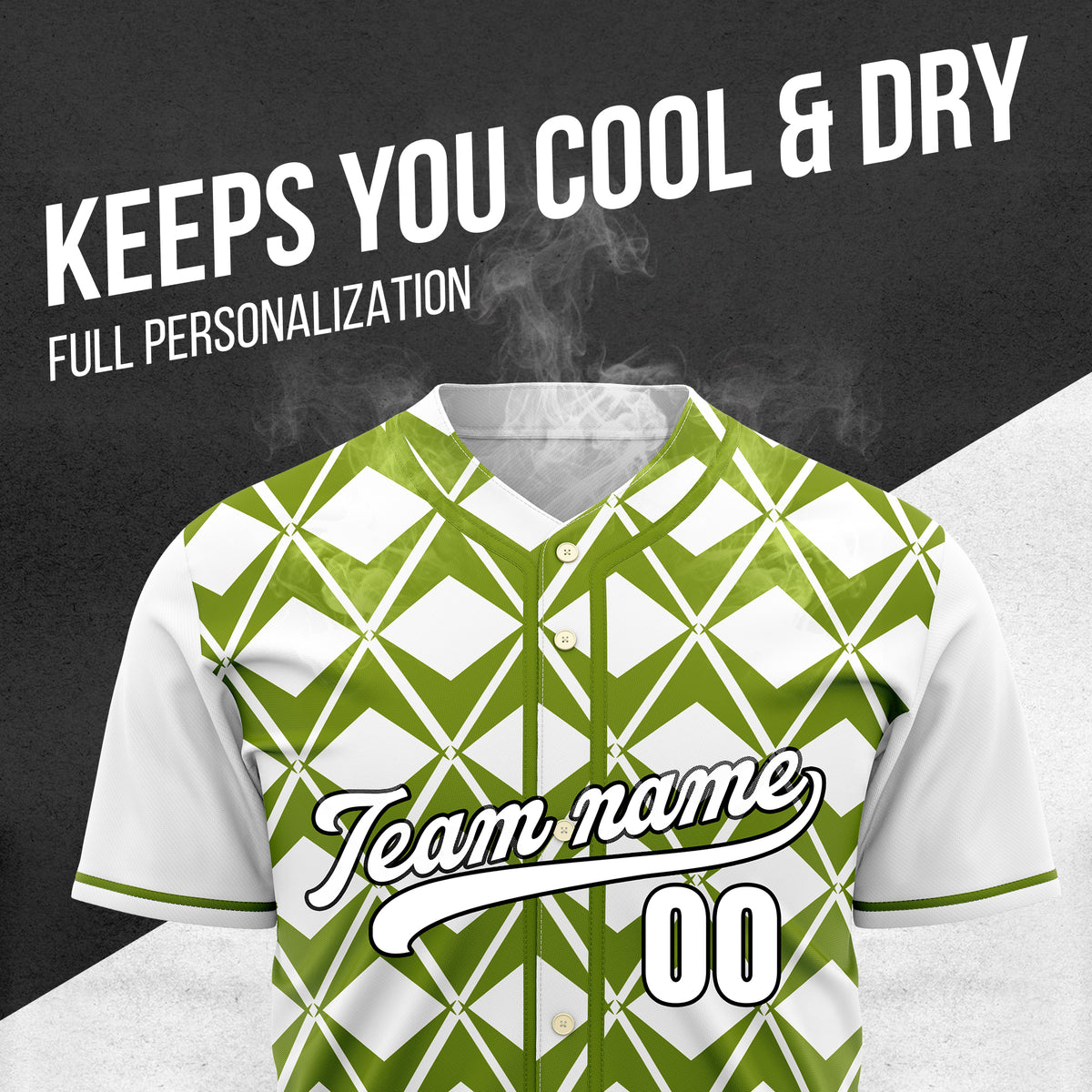 Custom Rhombus Blaze White Baseball Sports Jersey Personalized Uniform with Name & Number
