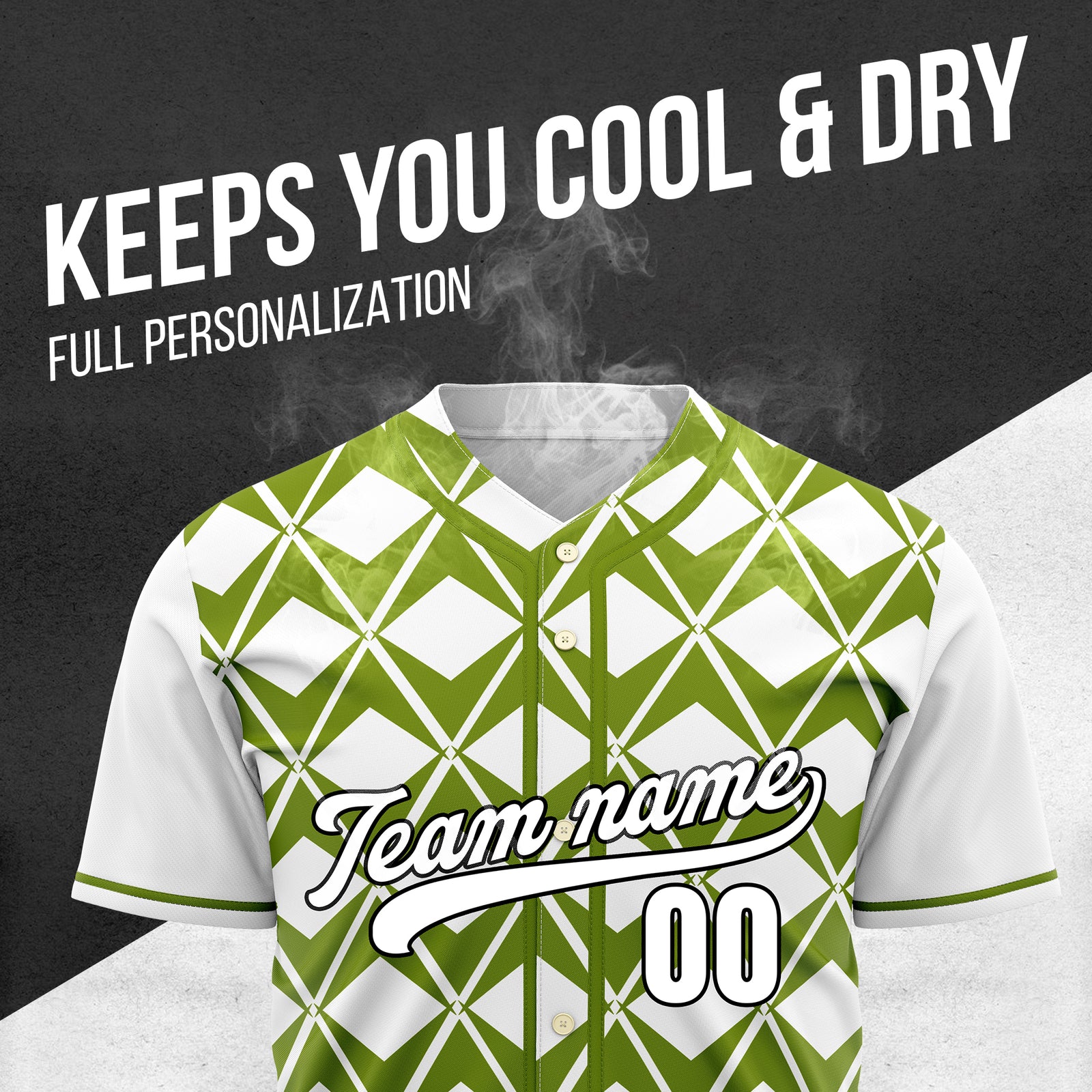 Custom Rhombus Blaze White Baseball Sports Jersey Personalized Uniform with Name & Number