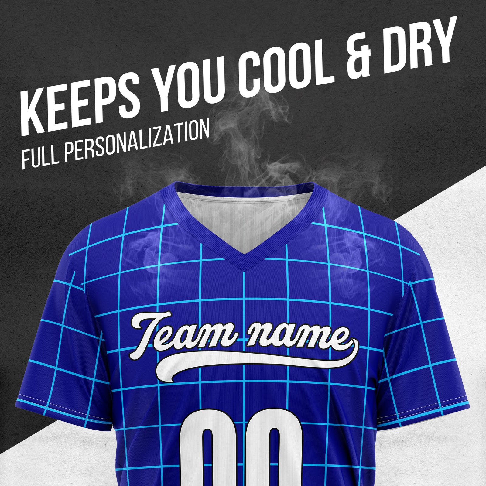 Custom Storm Matrix Blue Baseball Sports Jersey Personalized Uniform with Name & Number