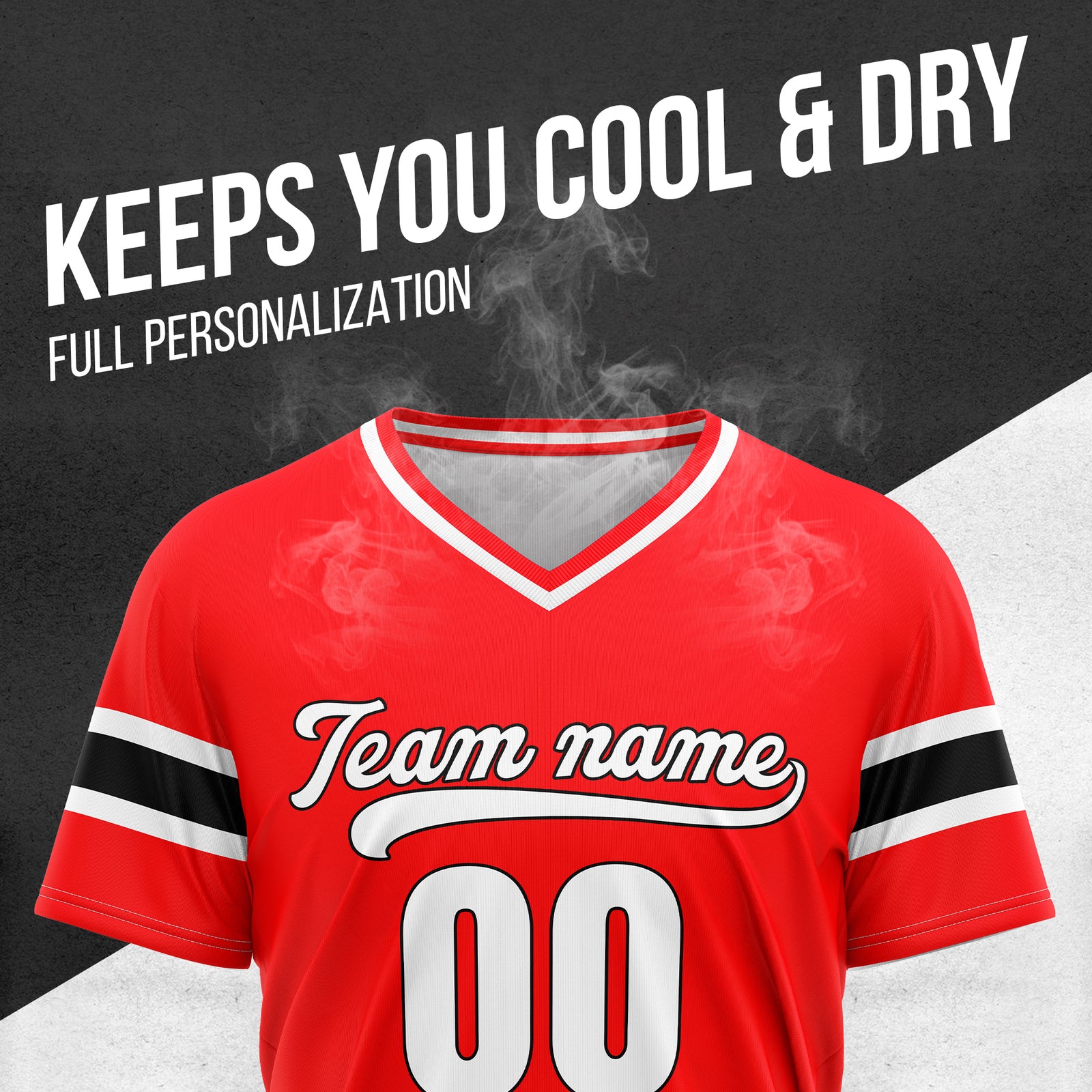 Custom StormLine Red Pullover Baseball Sports Jersey Personalized Uniform with Name & Number