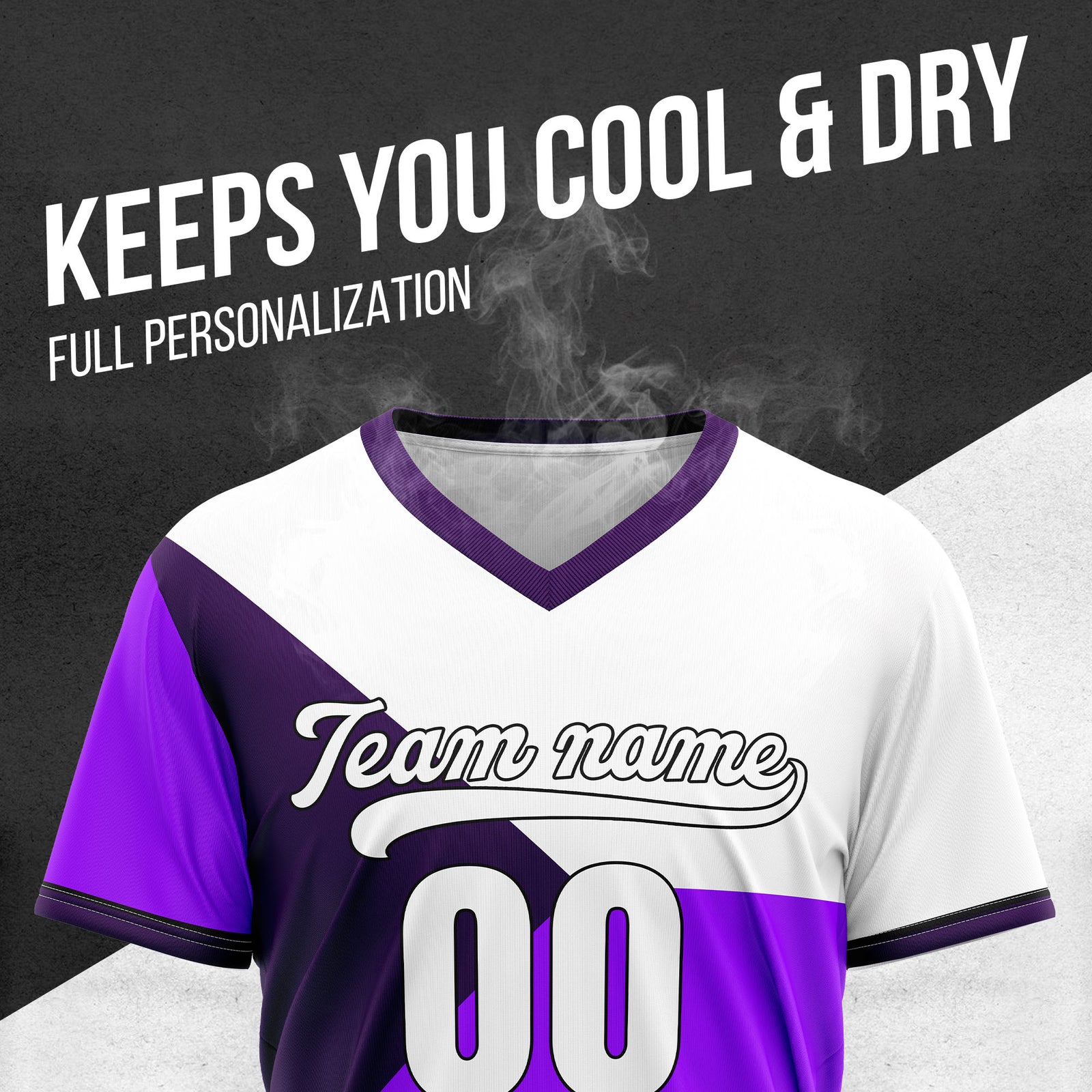 Custom FlexCore Purple Baseball Sports Jersey Personalized Uniform with Name & Number