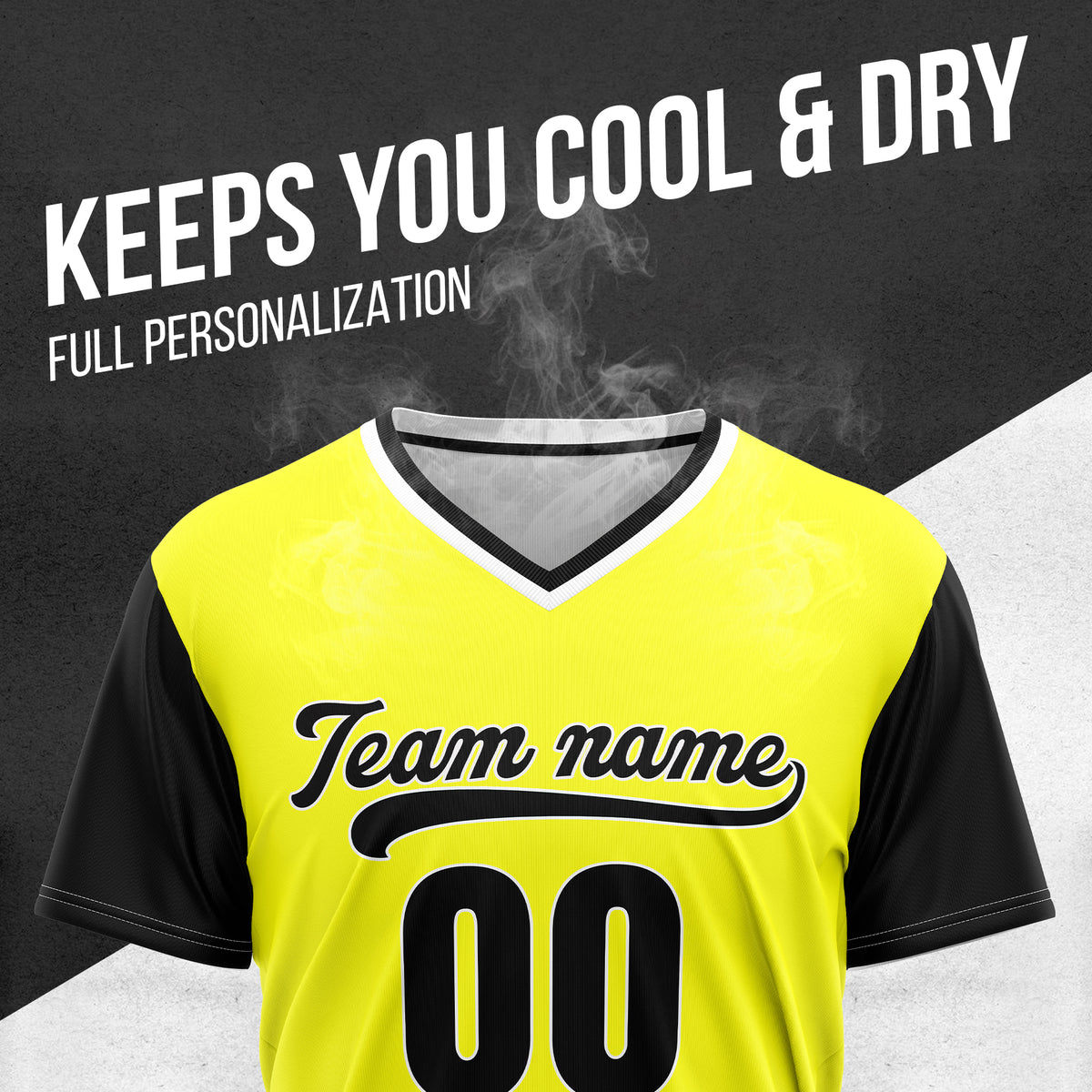 Custom Victory Line Yellow Pullover Baseball Sports Jersey Personalized Uniform with Name & Number