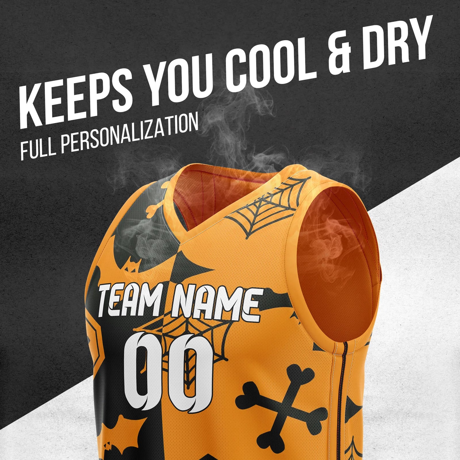 Custom Basketball Bonebat Sports Jersey Personalized Uniform with Name & Number