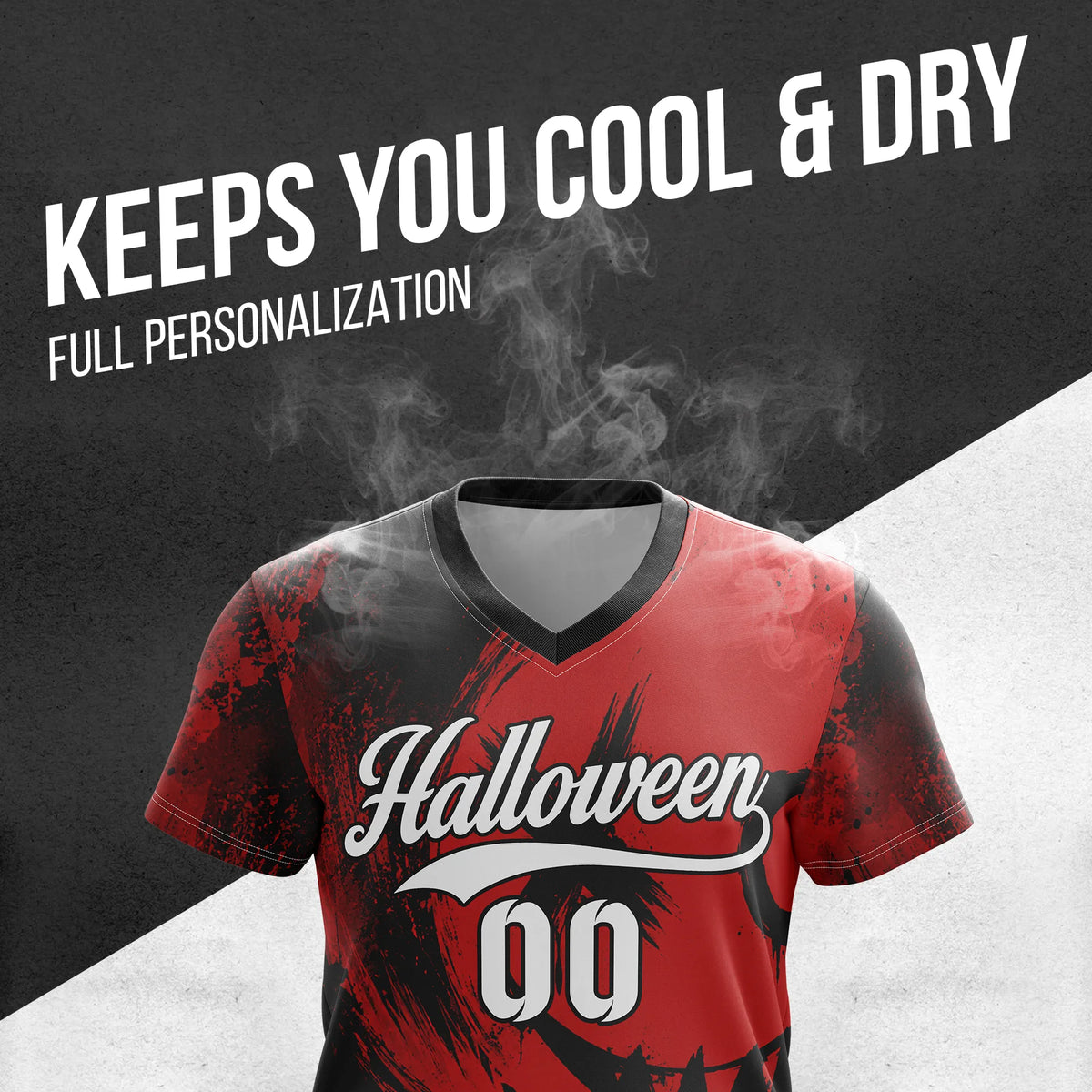 Custom Halloween Soccer Jersey D4 Personalized Uniform with Name & Number