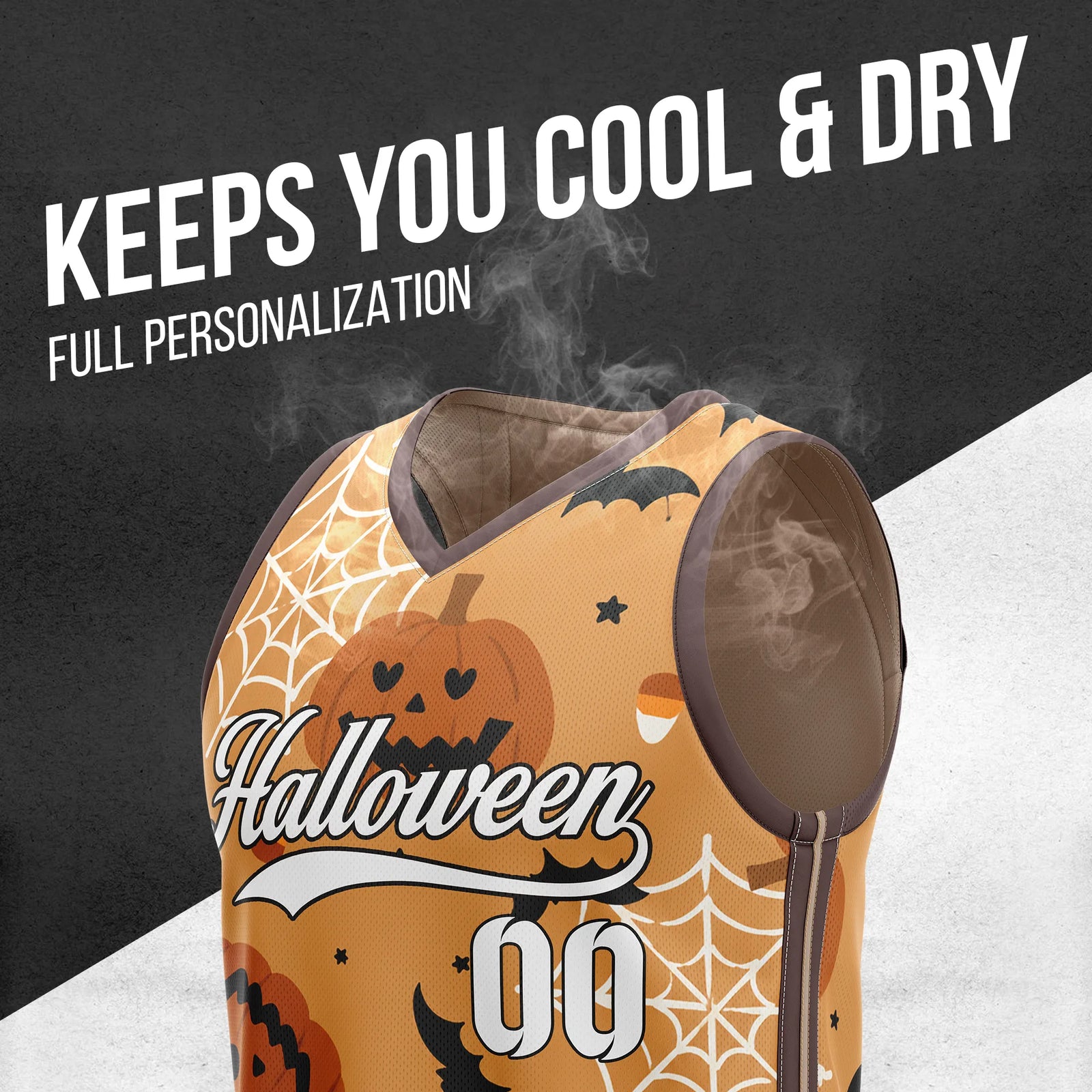 Custom Basketball Pumpkinweb Sports Jersey Personalized Uniform with Name & Number