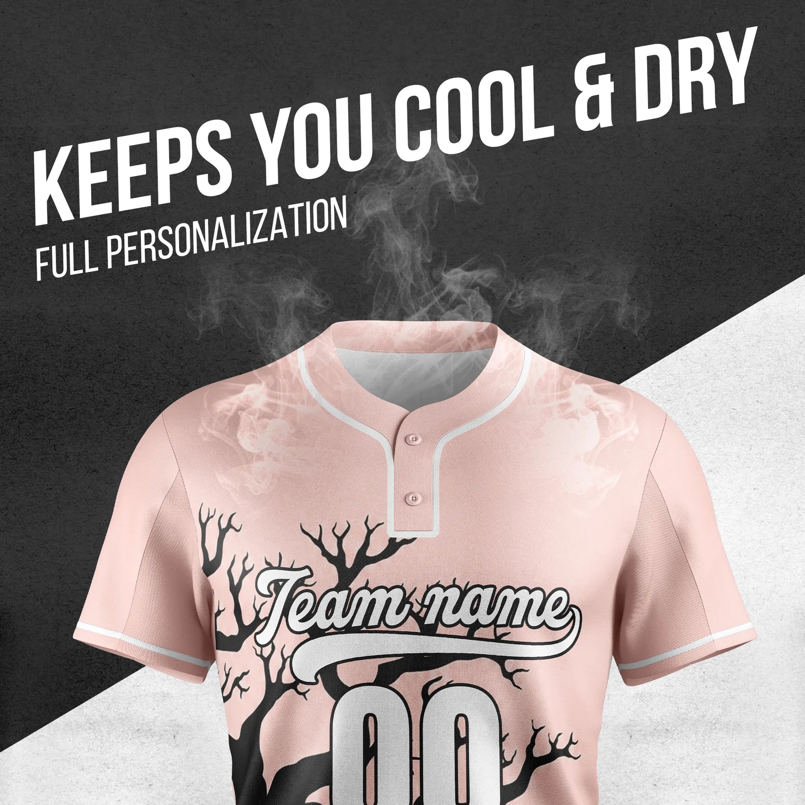 Custom Haunted Pumpkin Baseball Sports Jersey Personalized Uniform with Name & Number