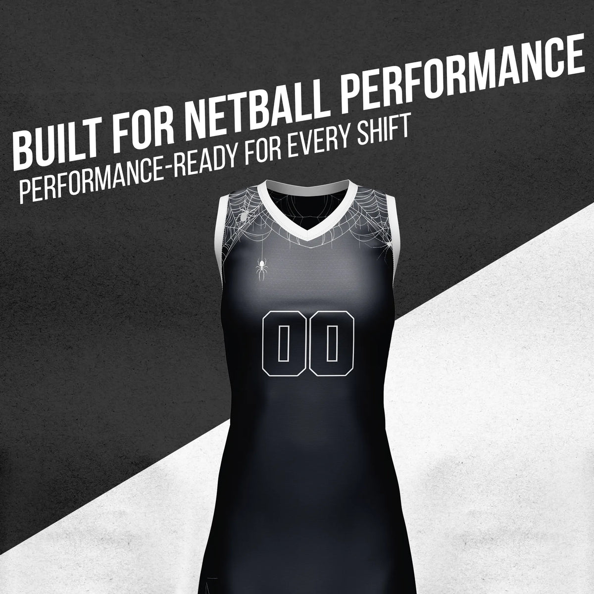 Custom Halloween Netball Jersey D6 Personalized Uniform with Name & Number