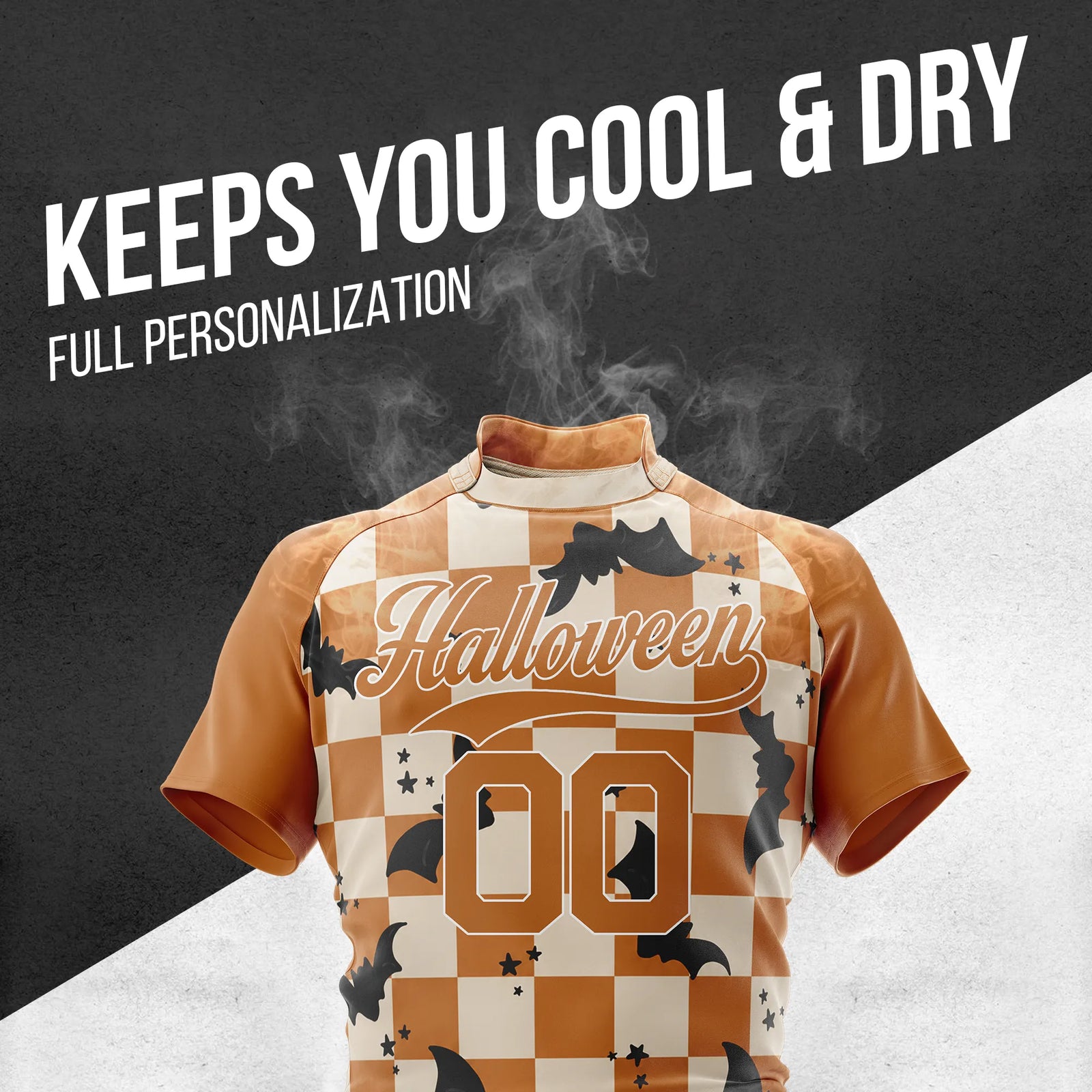 Custom Halloween Rugby Jersey D1 Personalized Uniform with Name & Number
