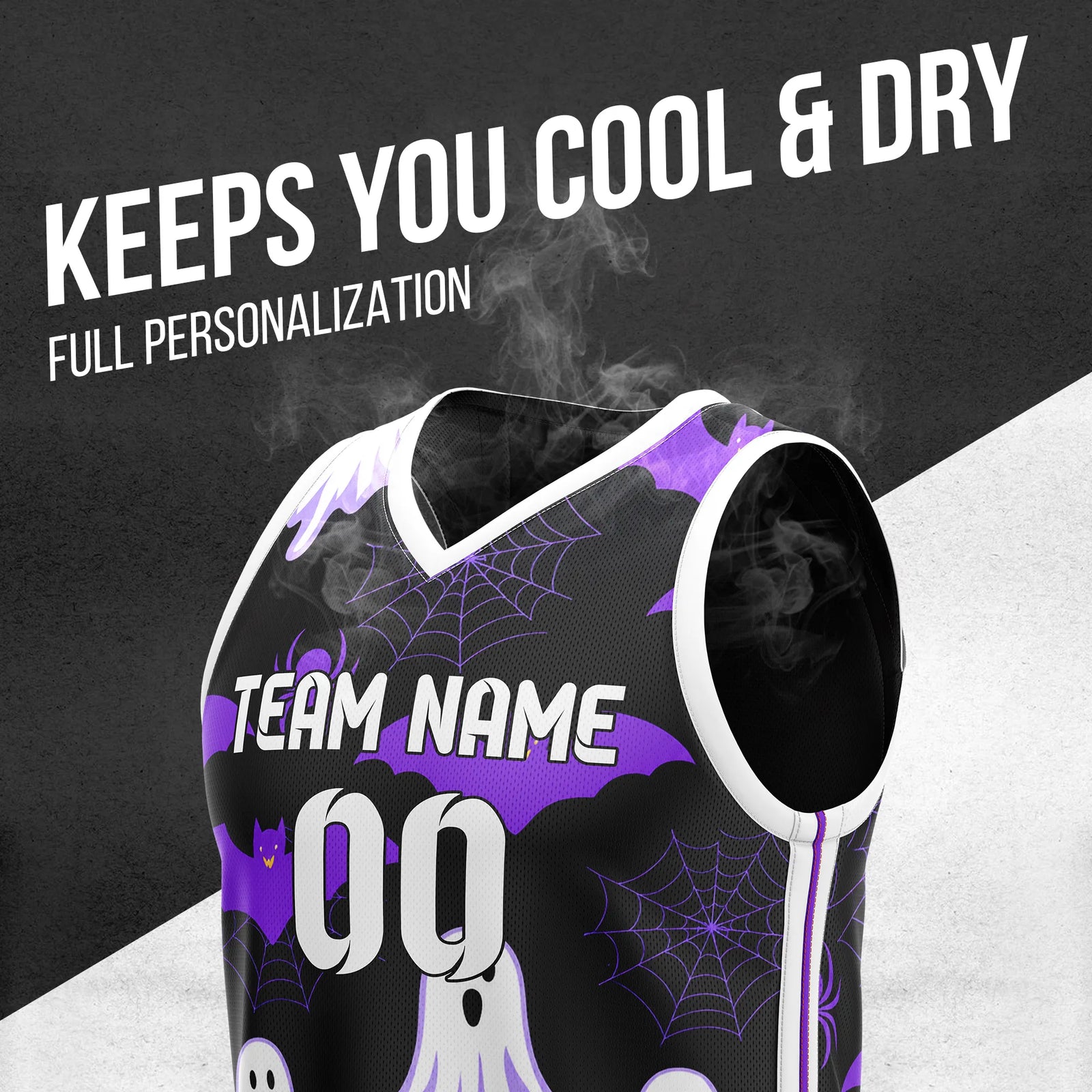 Custom Basketball Spookwing Sports Jersey Personalized Uniform with Name & Number