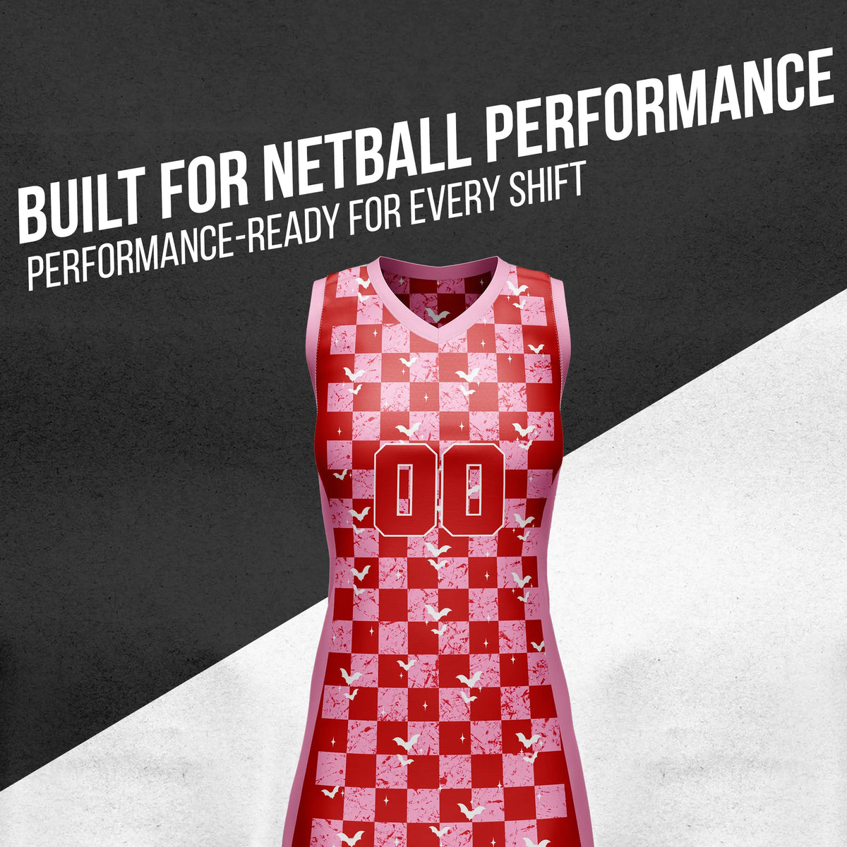 Custom Halloween Netball Jersey D3 Personalized Uniform with Name & Number