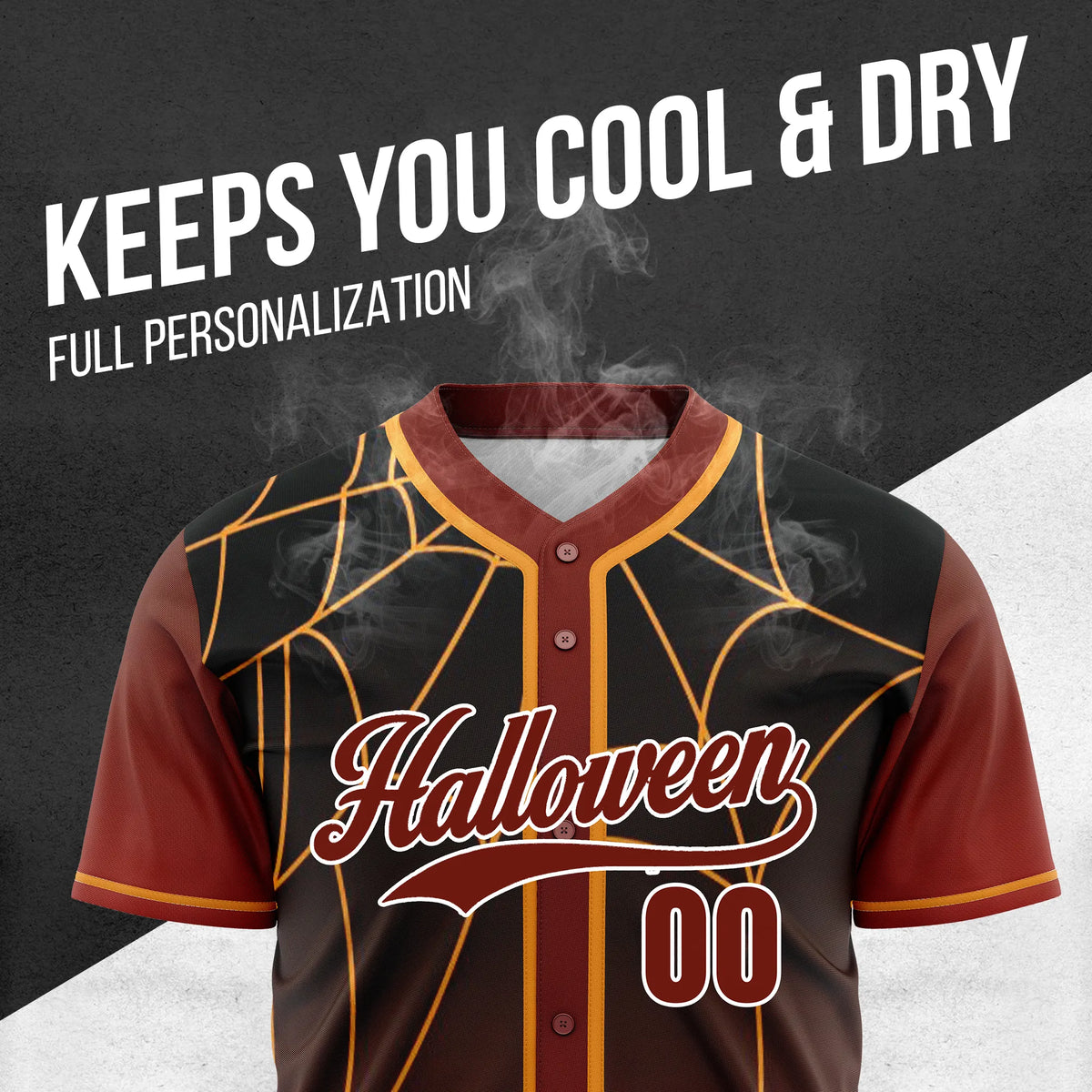 Custom Spiderfang Baseball Sports Jersey Personalized Uniform with Name & Number