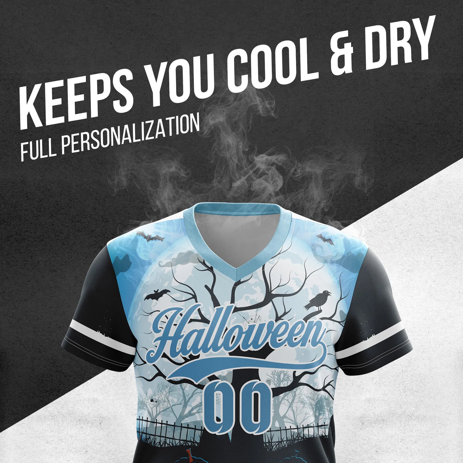 Custom Halloween Soccer Jersey D9 Personalized Uniform with Name & Number