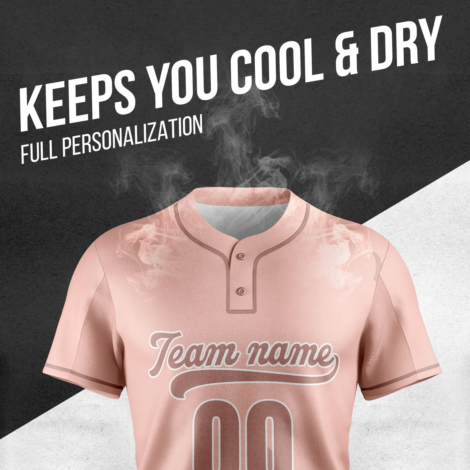 Custom Spooky Blush Baseball Sports Jersey Personalized Uniform with Name & Number