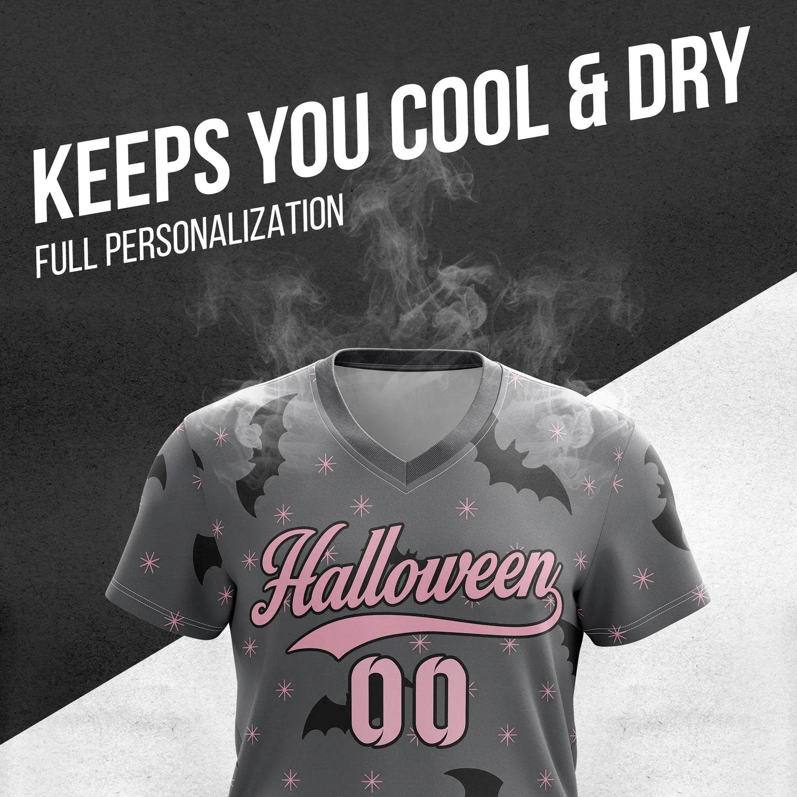 Custom Halloween Soccer Jersey D3 Personalized Uniform with Name & Number