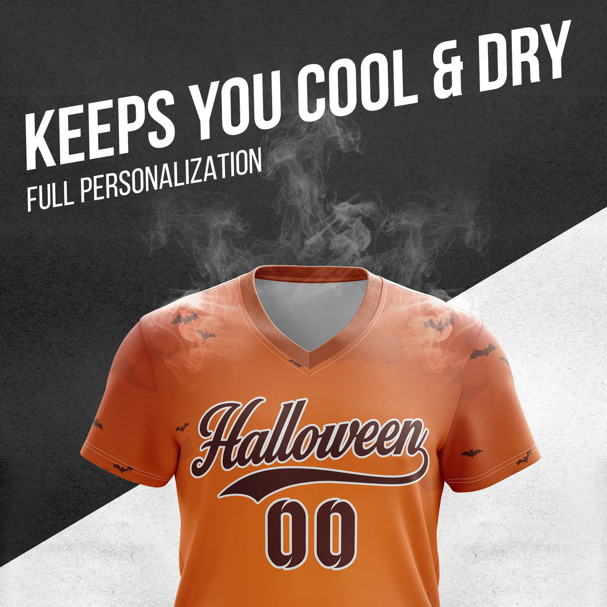 Custom Halloween Soccer Jersey D6 Personalized Uniform with Name & Number