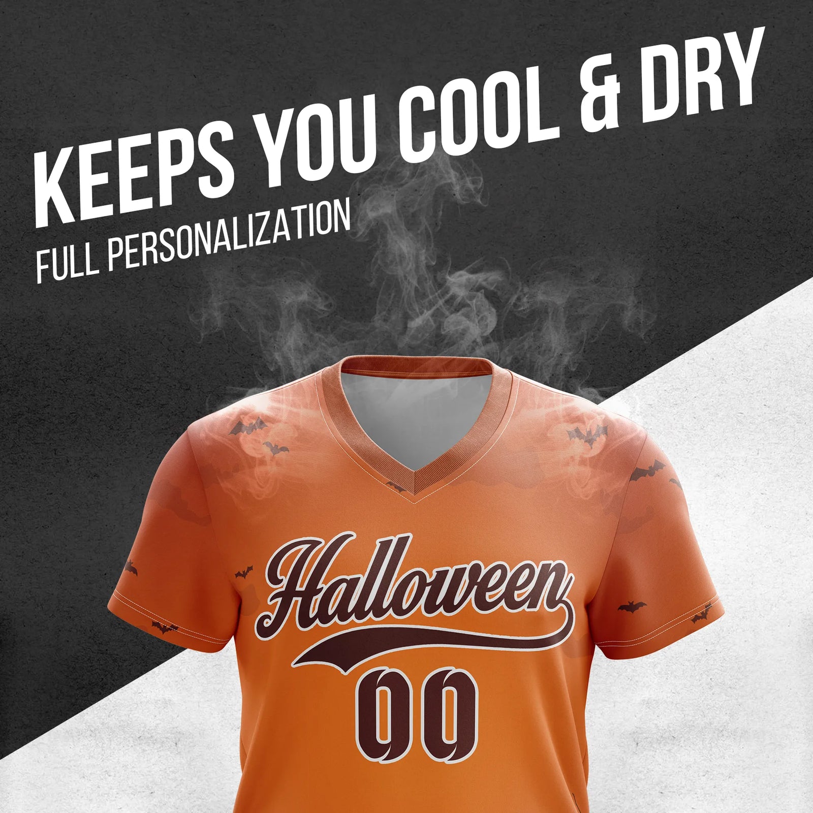 Custom Halloween Soccer Jersey D6 Personalized Uniform with Name & Number