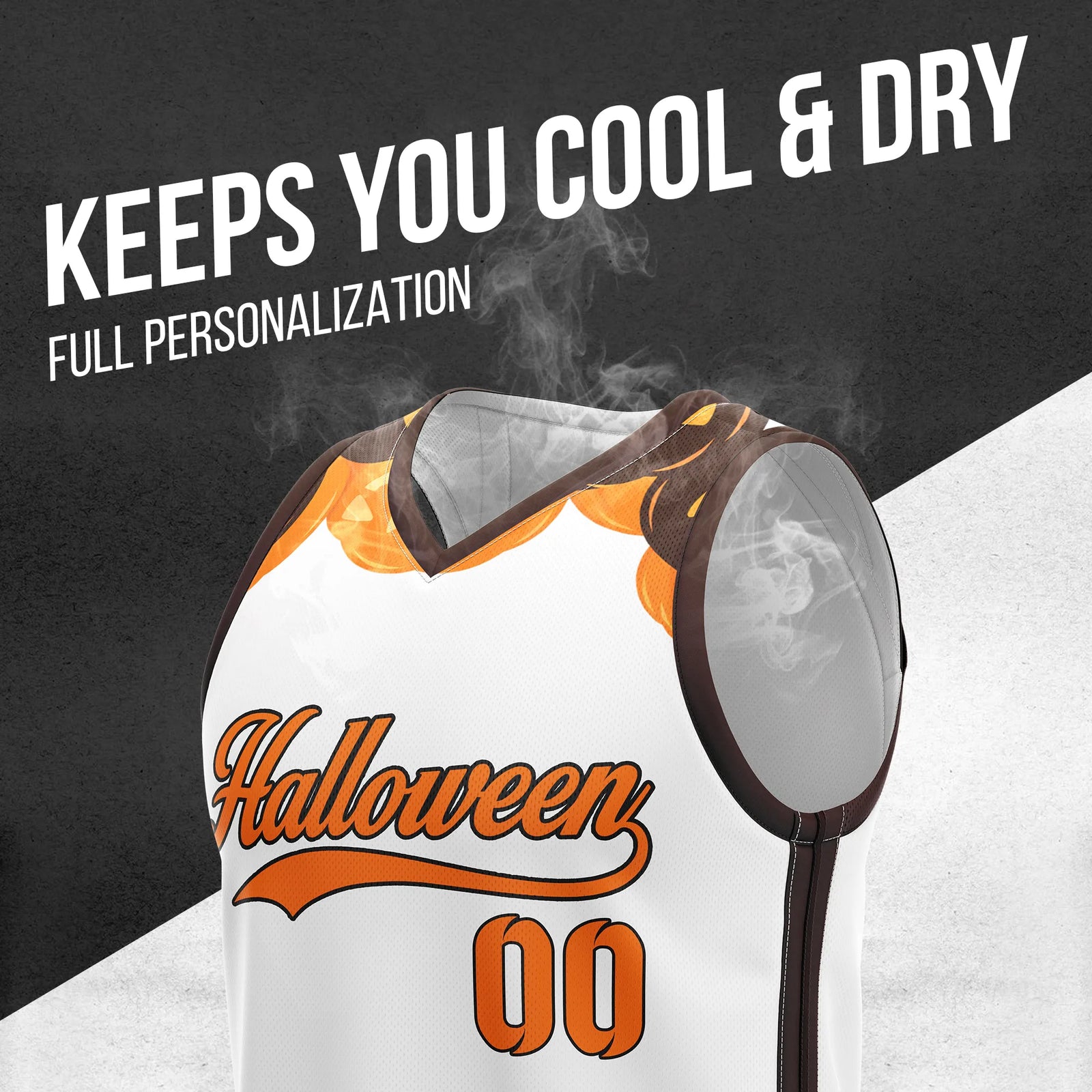 Custom Basketball Pumpkincrest Sports Jersey Personalized Uniform with Name & Number