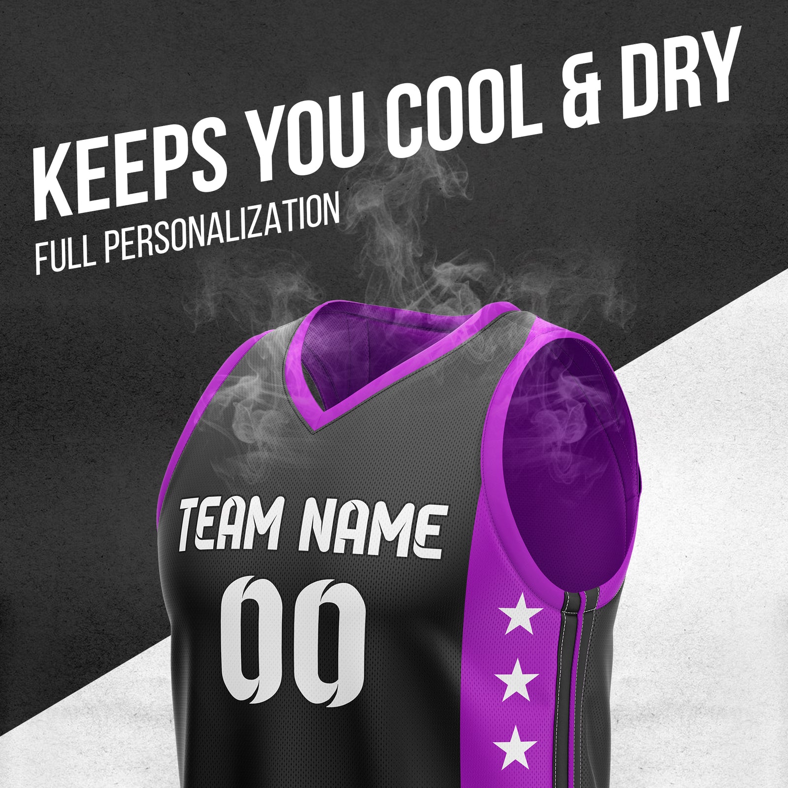 Custom Purple Double Side Reversible Sets Design Sportswear Basketball Jersey