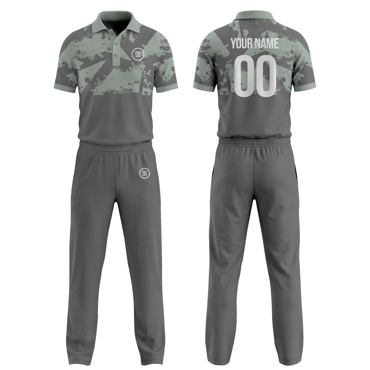 Custom Personalized D3 Side Pattern Cricket Kit with Name, Number & Team Logo