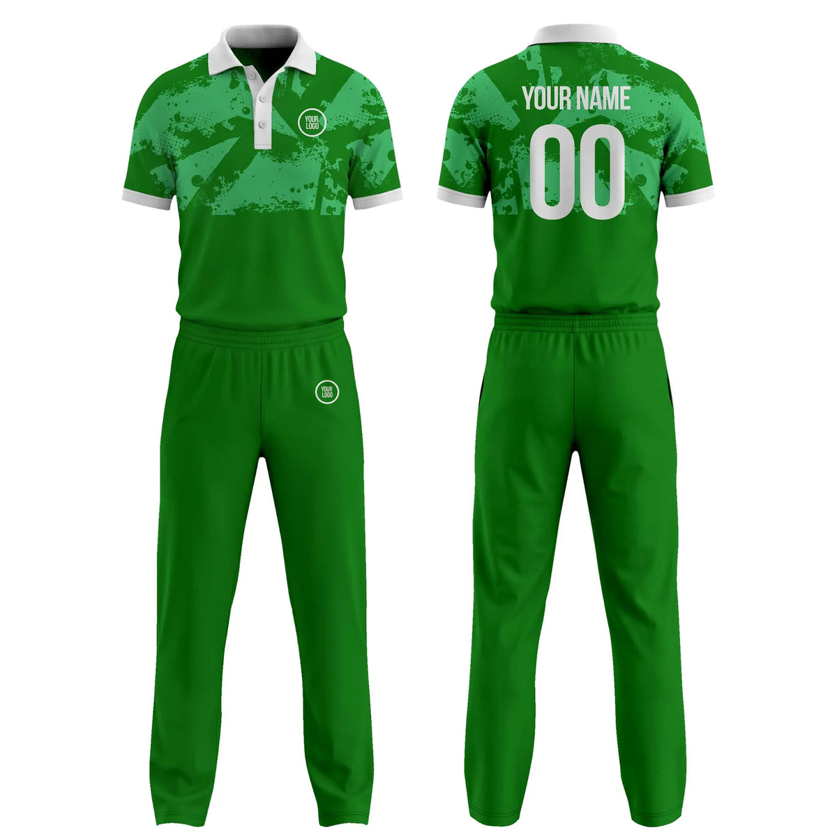 Custom Personalized D3 Side Pattern Cricket Kit with Name, Number & Team Logo