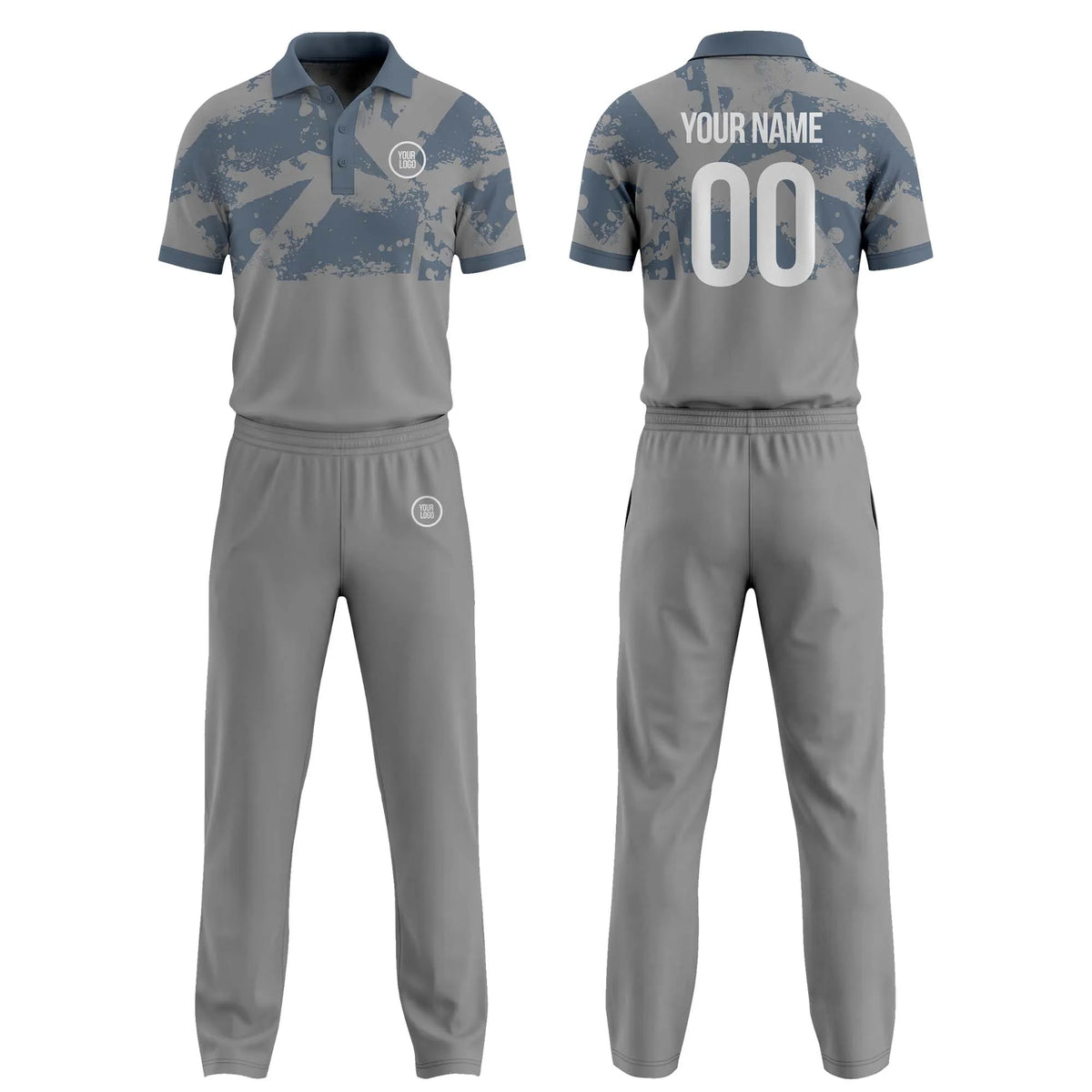 Custom Personalized D3 Side Pattern Cricket Kit with Name, Number & Team Logo