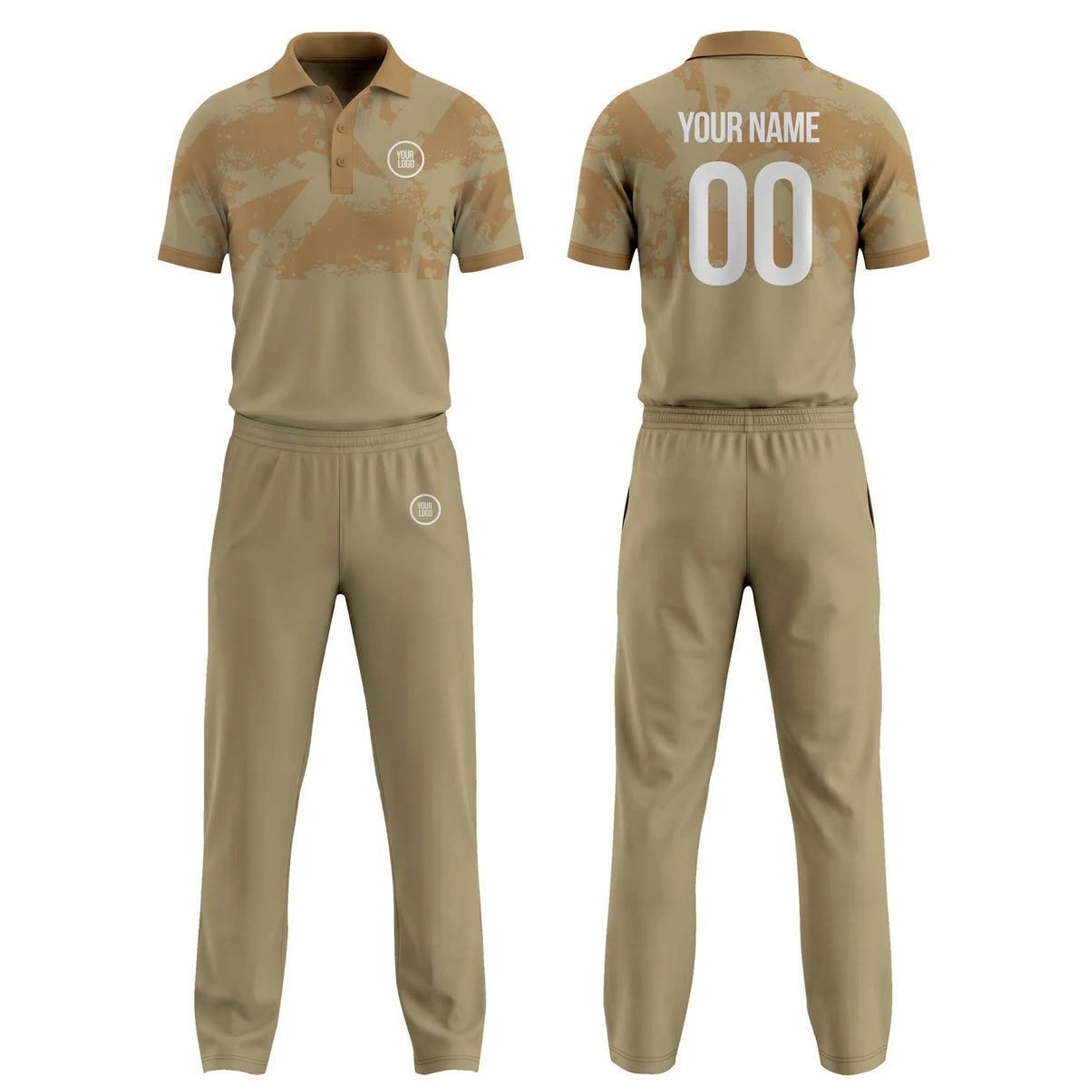 Custom Personalized D3 Side Pattern Cricket Kit with Name, Number &amp; Team Logo