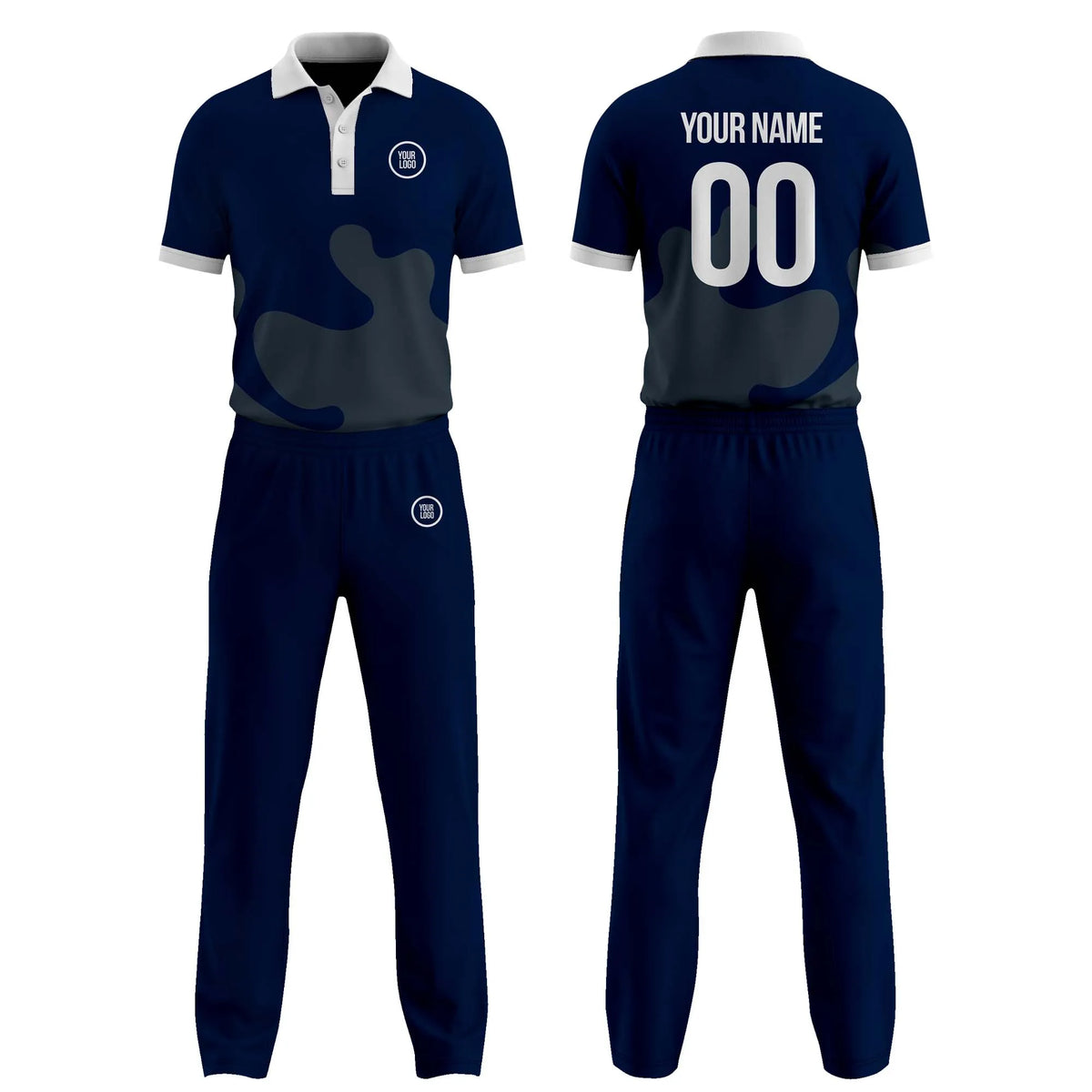 Custom Personalized D5 Side Pattern Cricket Kit with Name, Number & Team Logo