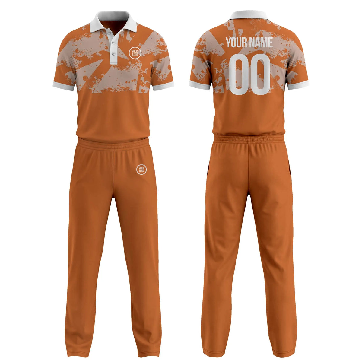 Custom Personalized D3 Side Pattern Cricket Kit with Name, Number & Team Logo