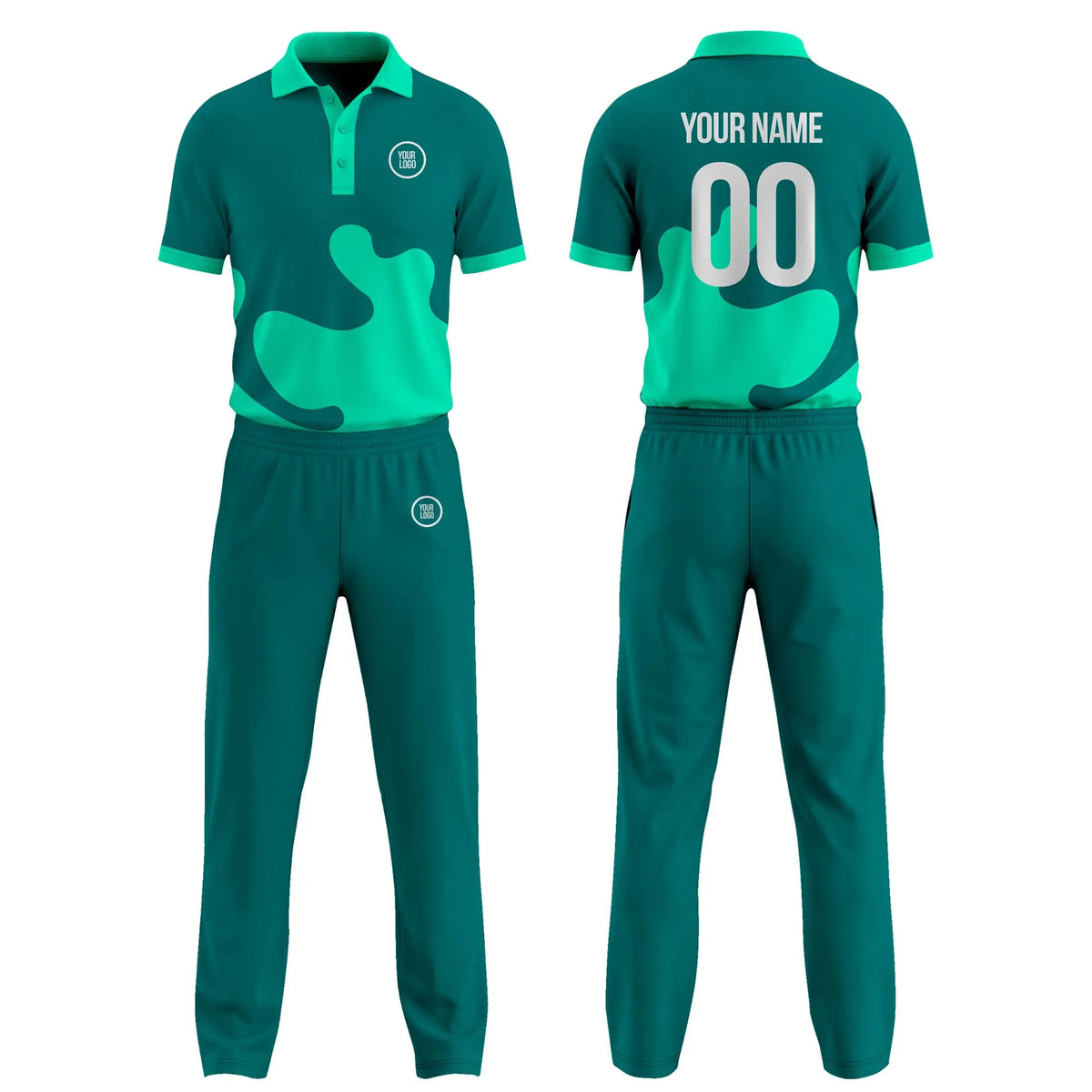 Custom Personalized D5 Side Pattern Cricket Kit with Name, Number & Team Logo