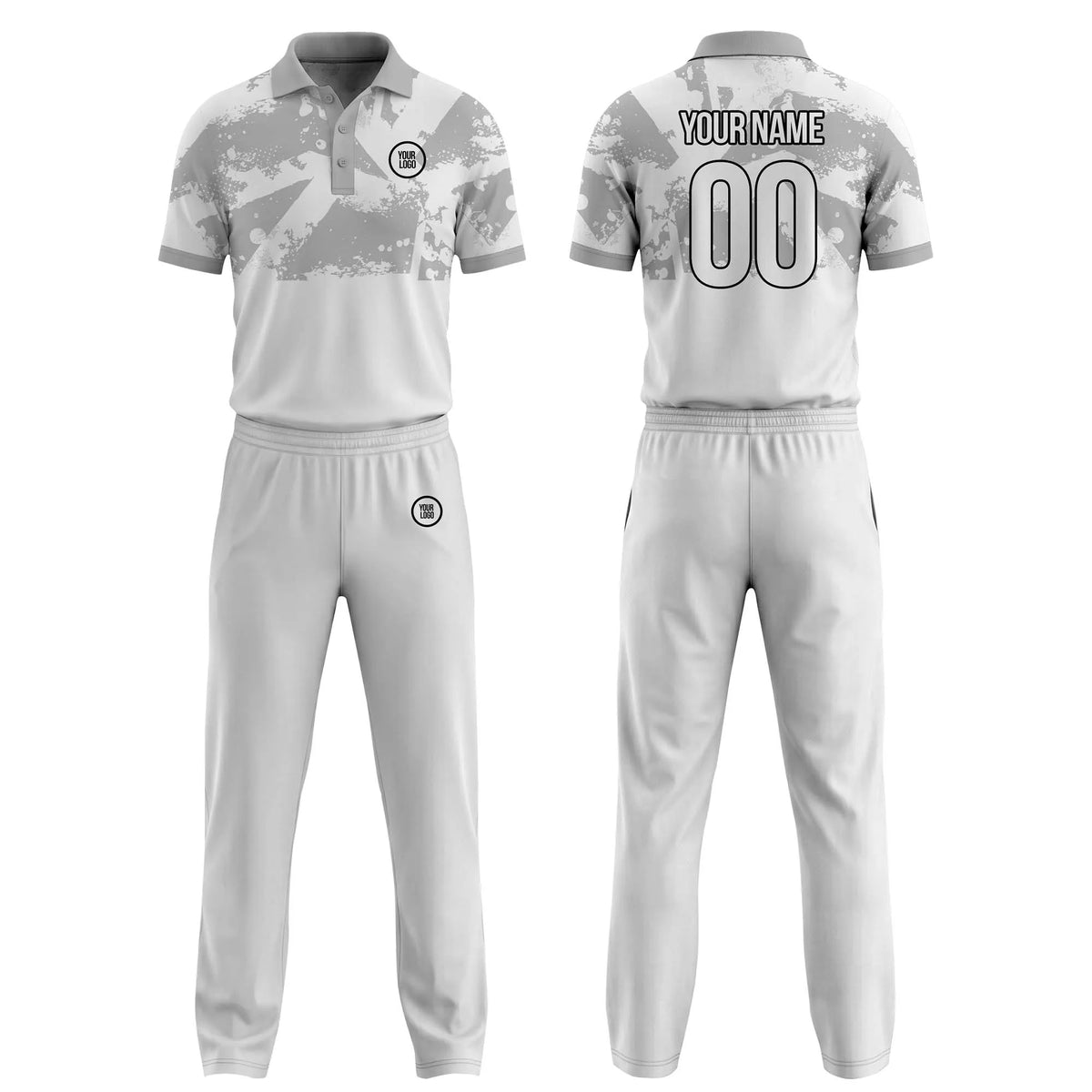 Custom Personalized D3 Side Pattern Cricket Kit with Name, Number & Team Logo