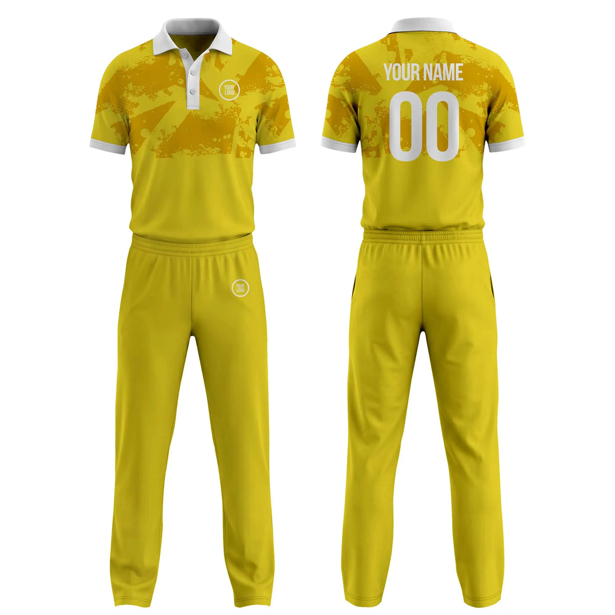 Custom Personalized D3 Side Pattern Cricket Kit with Name, Number & Team Logo