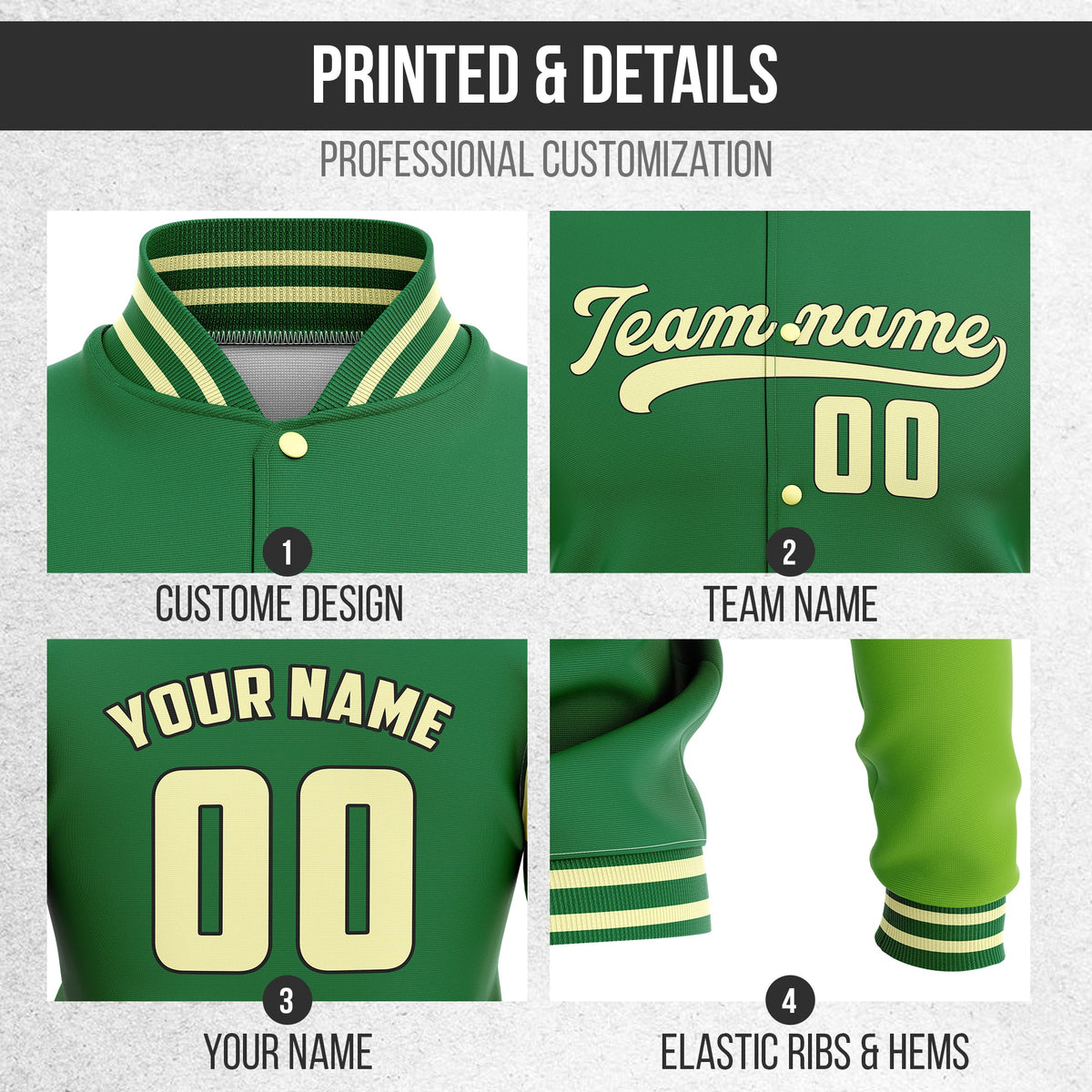 Jackets - Color Block - Green