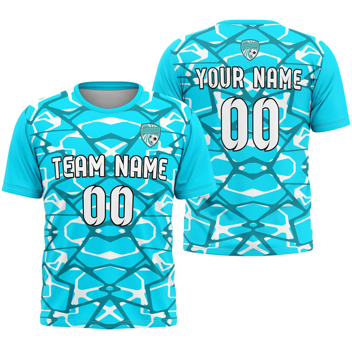 Custom R-Full Pattern D5 Soccer Jersey Personalized Football Uniform with Name & Number