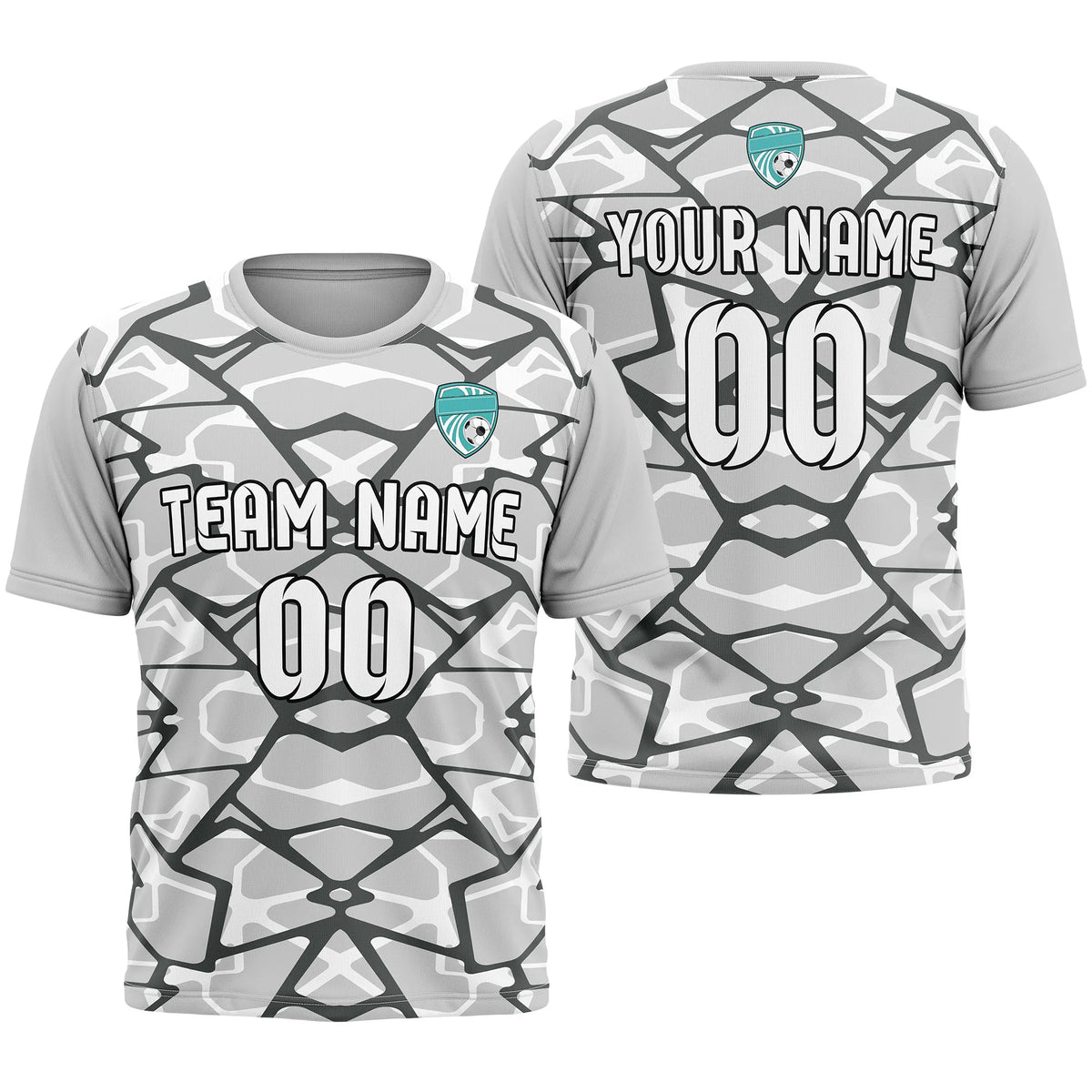 Custom R-Full Pattern D5 Soccer Jersey Personalized Football Uniform with Name & Number