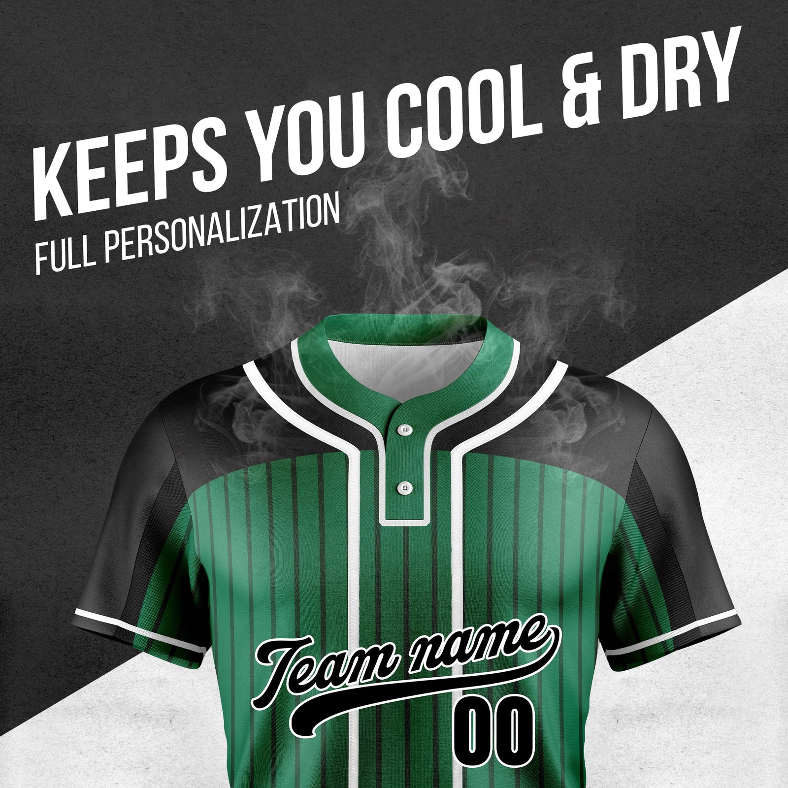 Softball - Stripe Fashion - Green