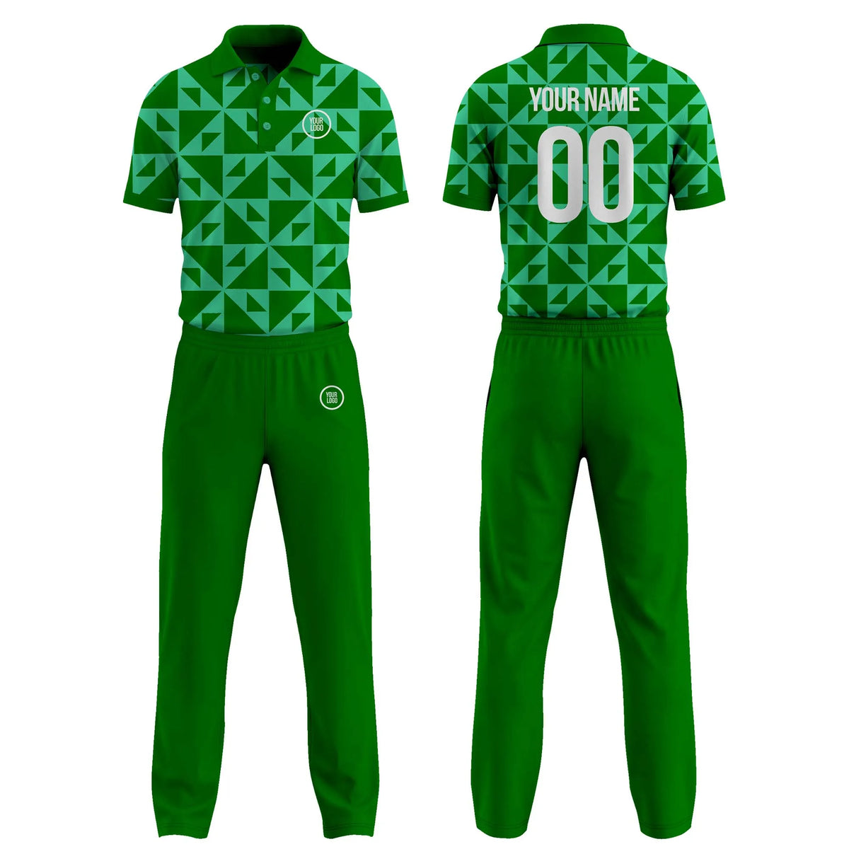 Custom Personalized D2 Color Block Cricket Kit with Name, Number & Team Logo