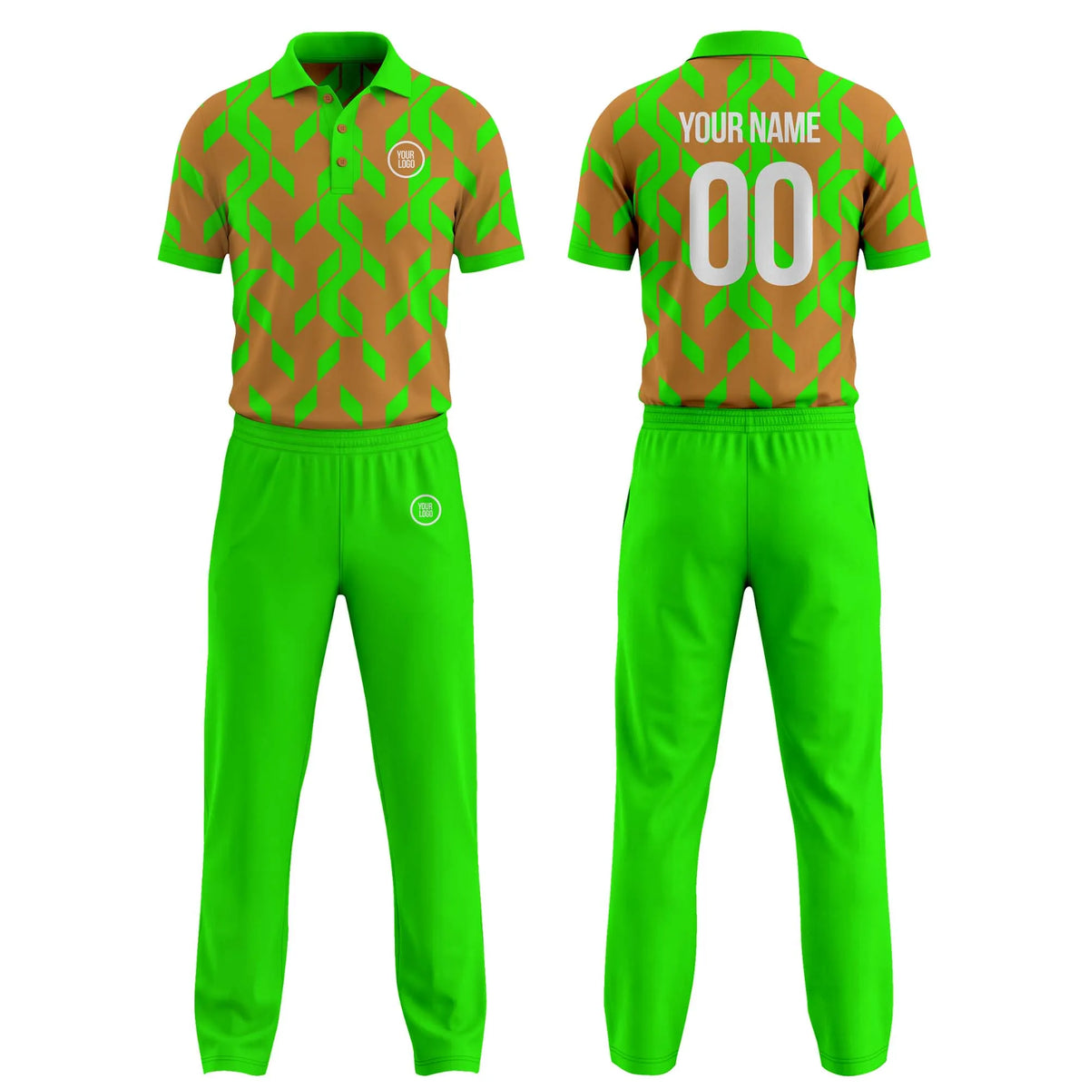 Custom Personalized D1 Color Block Cricket Kit with Name, Number & Team Logo